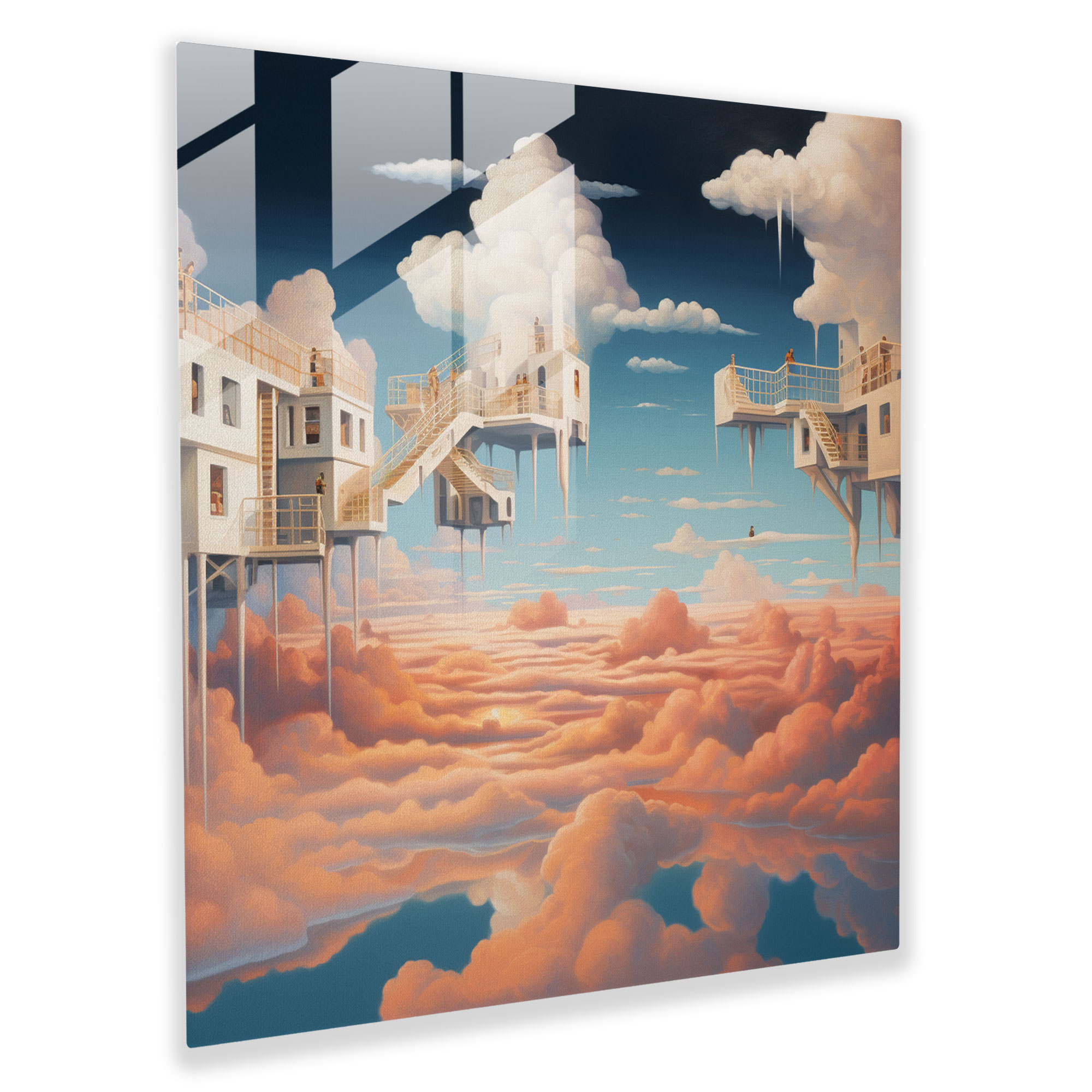Floating Hotel Glass Print - Hotel, Hotel, Glass Print, Modern Art