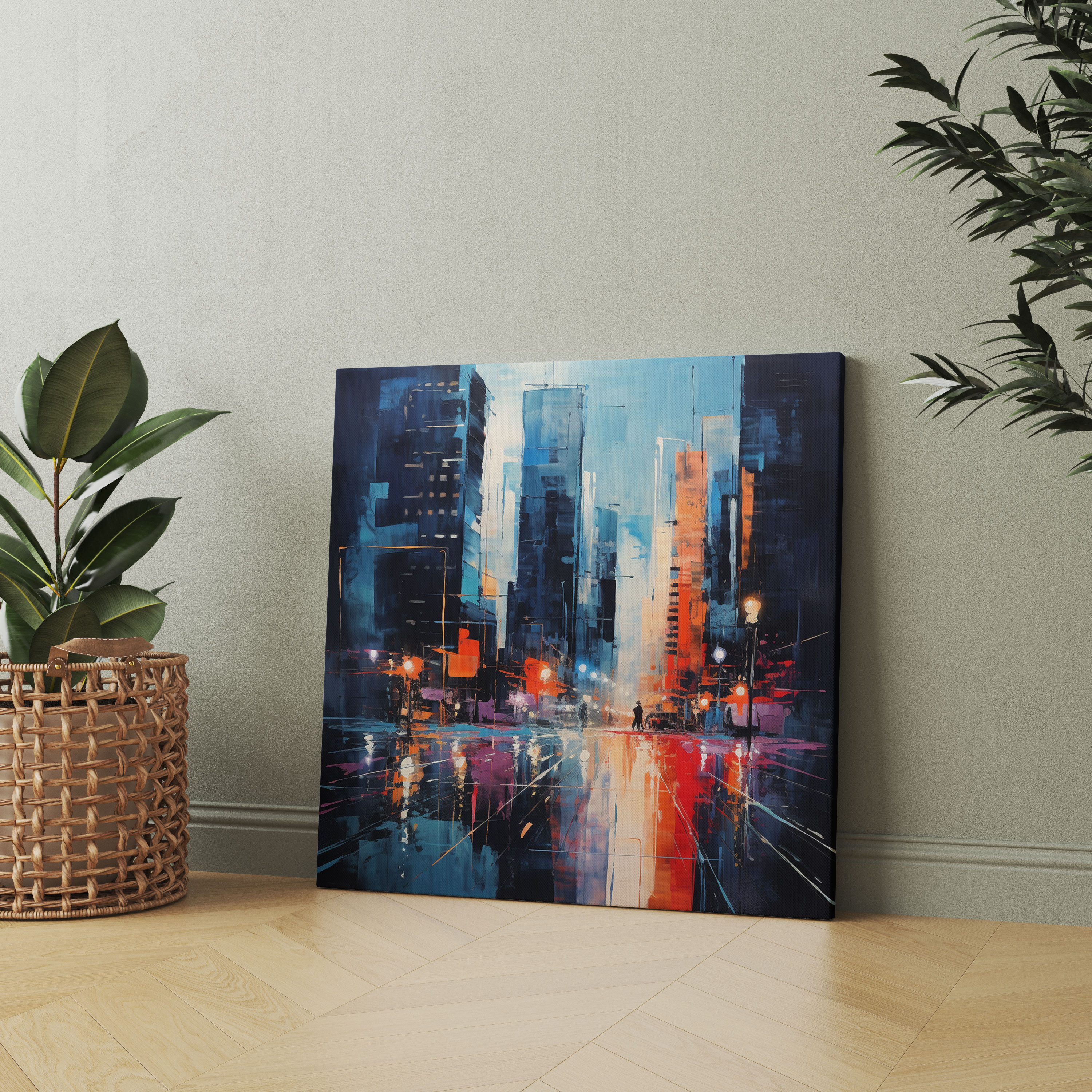 Hotel City Nights Canvas Print - Hotel, Wall Art, Home Decoration, Urban Elegance