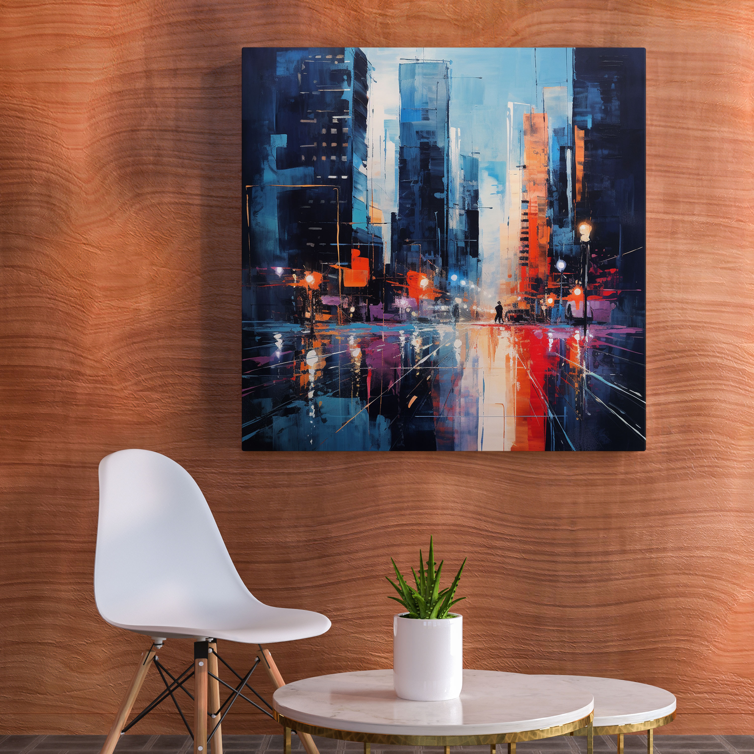 Hotel City Nights Canvas Print - Hotel, Wall Art, Home Decoration, Urban Elegance