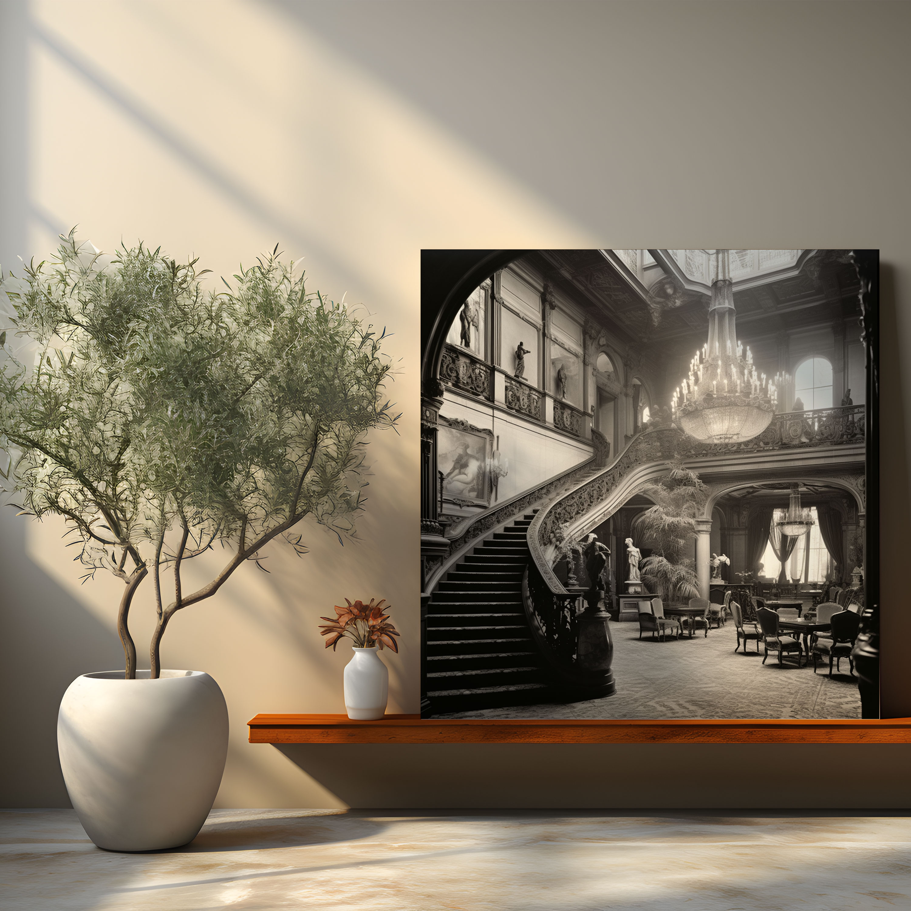 Hotel Elegance Canvas Print - Hotel, Home Decoration, Wall Art, Canvas Print