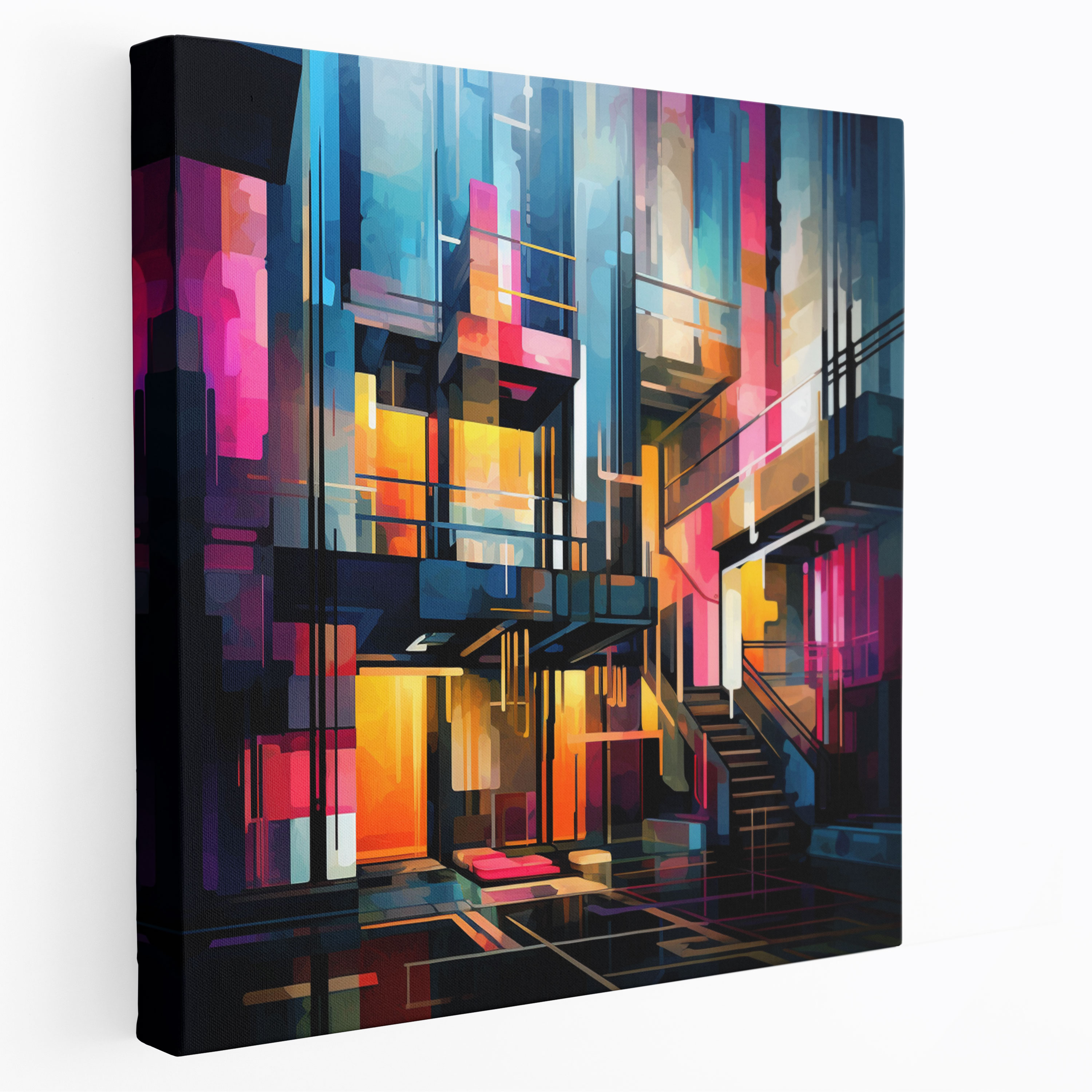 Luxury Hotel Geometries Canvas Print - Hotel, Wall Decoration, Home Decoration, Canvas Print