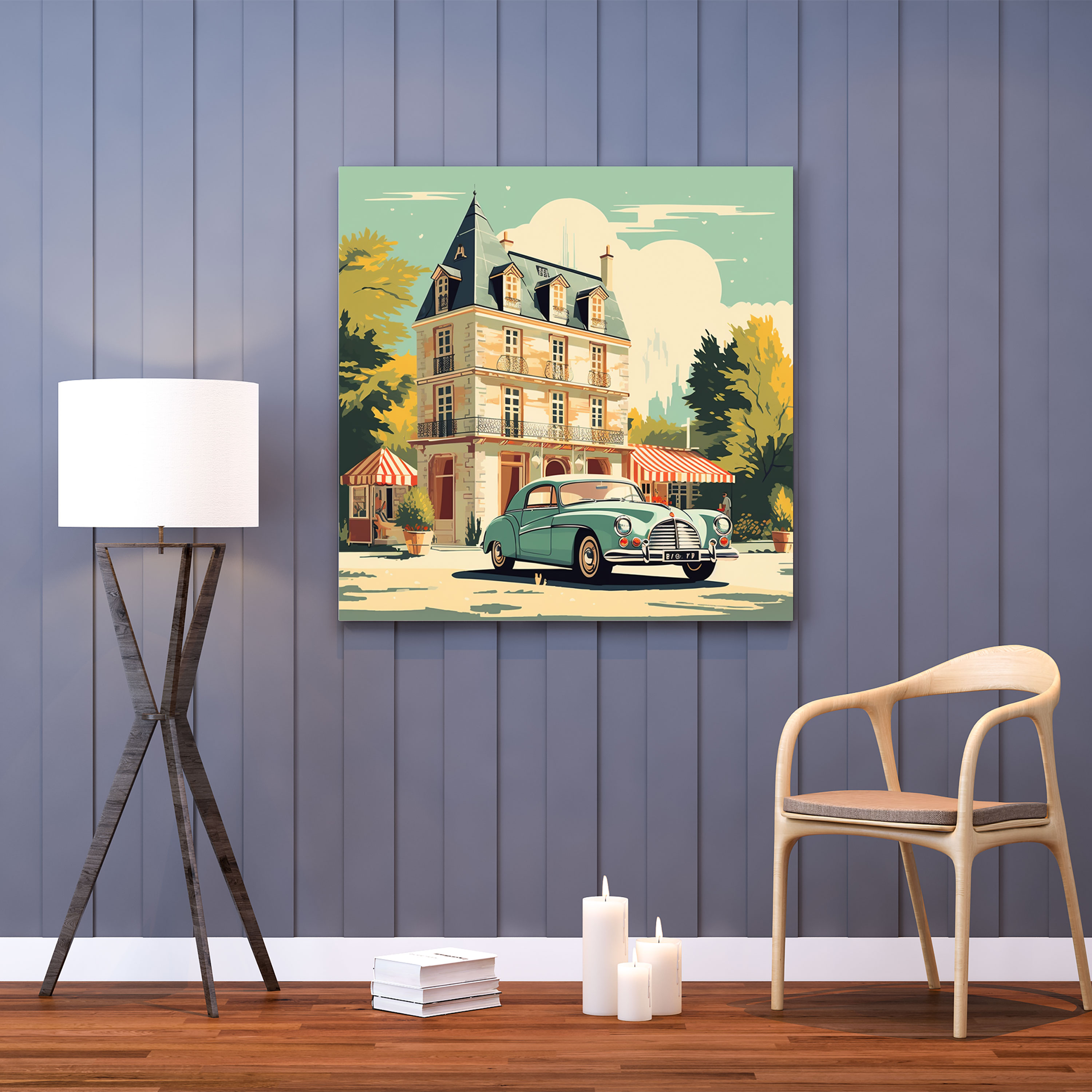 Vintage Hotel Advertisement Canvas Print - Hotel, Canvas, Canvas Wall Art, Canvas Print