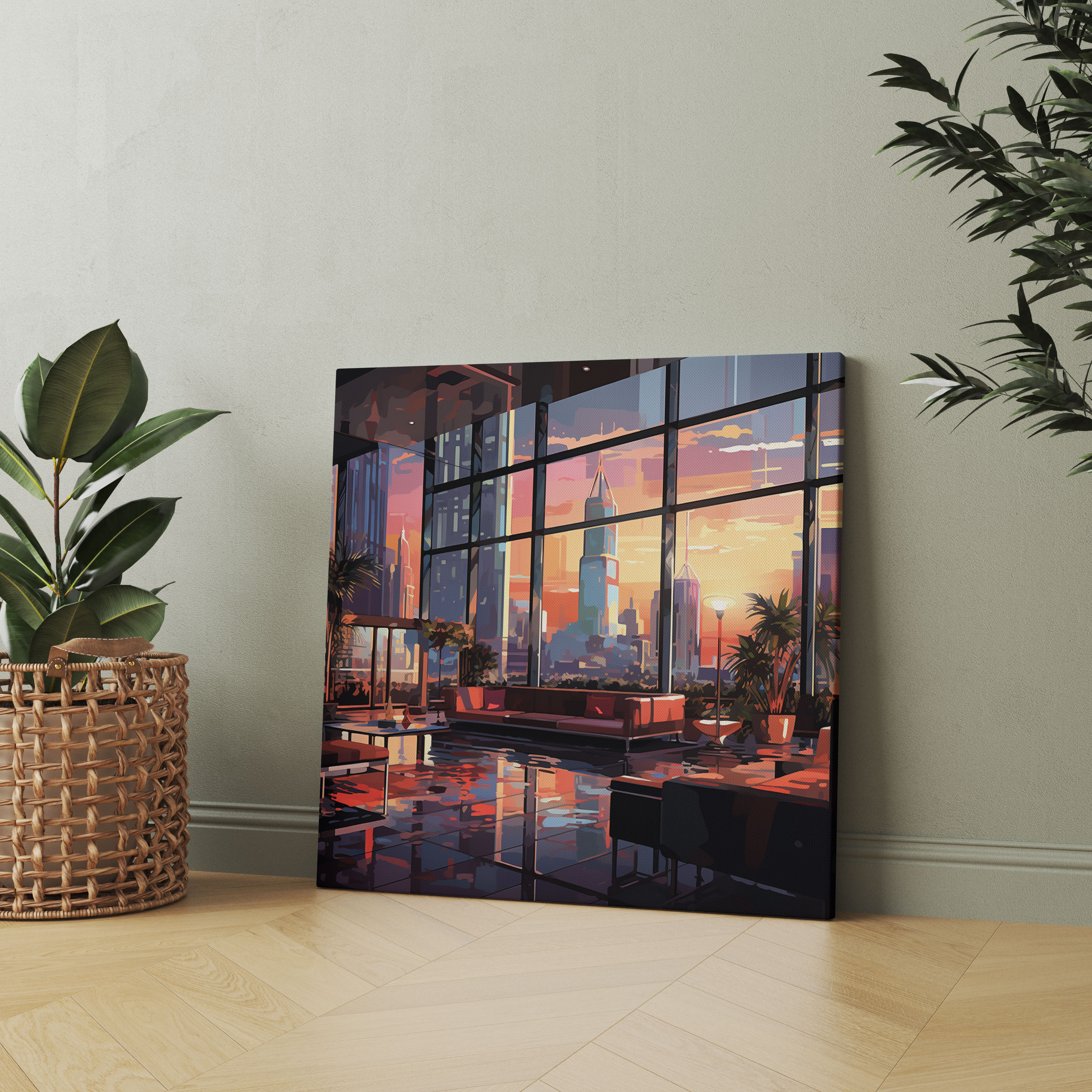 Contemporary City Hotel Canvas Print - Hotel, Contemporary City Hotel Canvas Print, Canvas, Canvas Wall Art