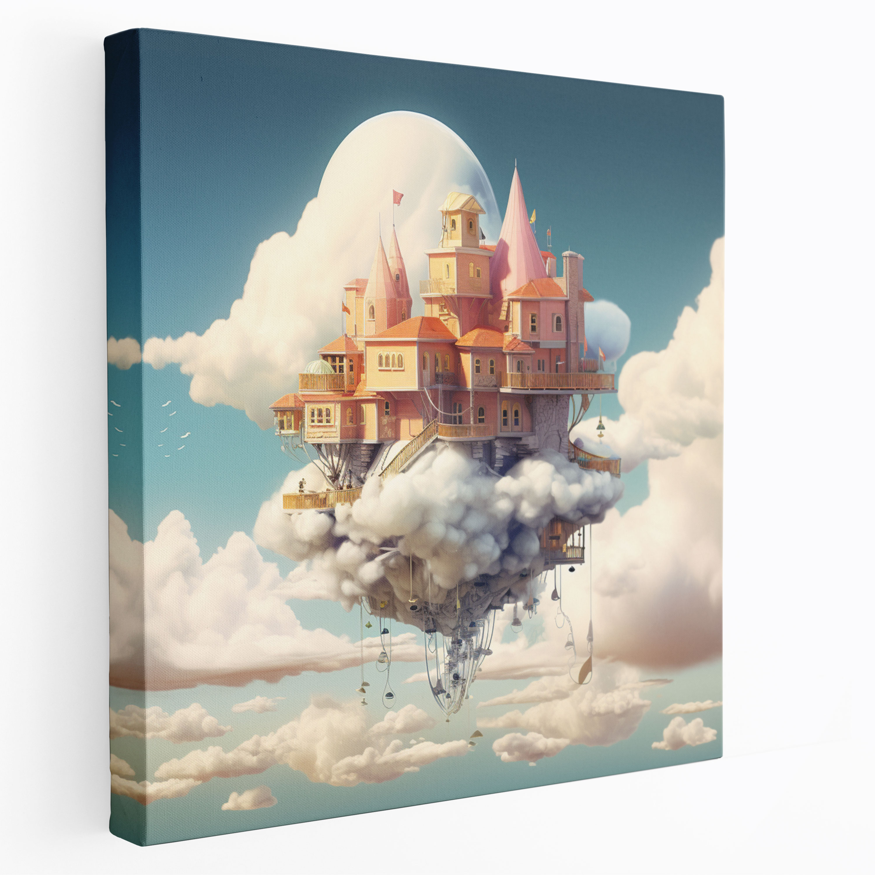 Surreal Cloud Hotel Canvas Print - Hotel, Canvas, Canvas Print, Surreal Cloud Hotel Canvas Print