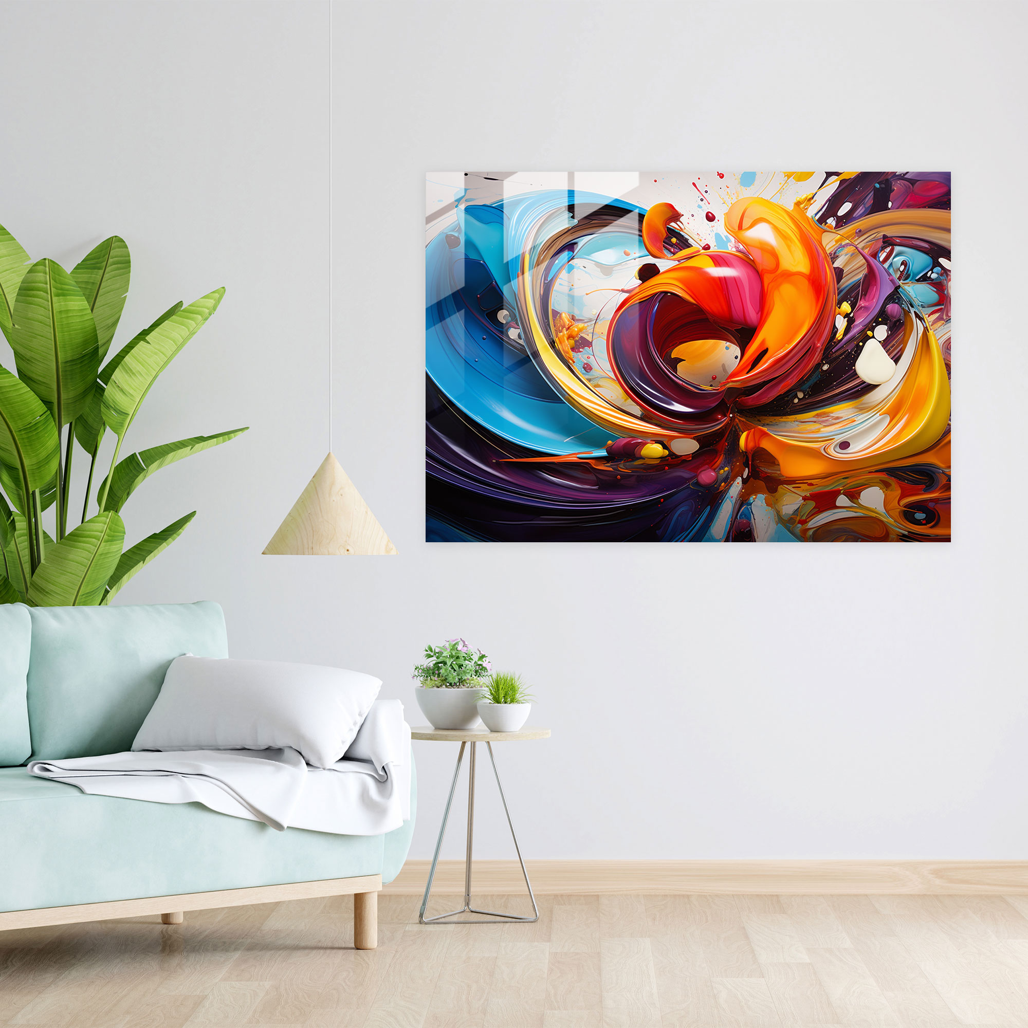 Hypnosis Glass Print - Hypnosis, Glass Art, Abstract Art, Glass Print