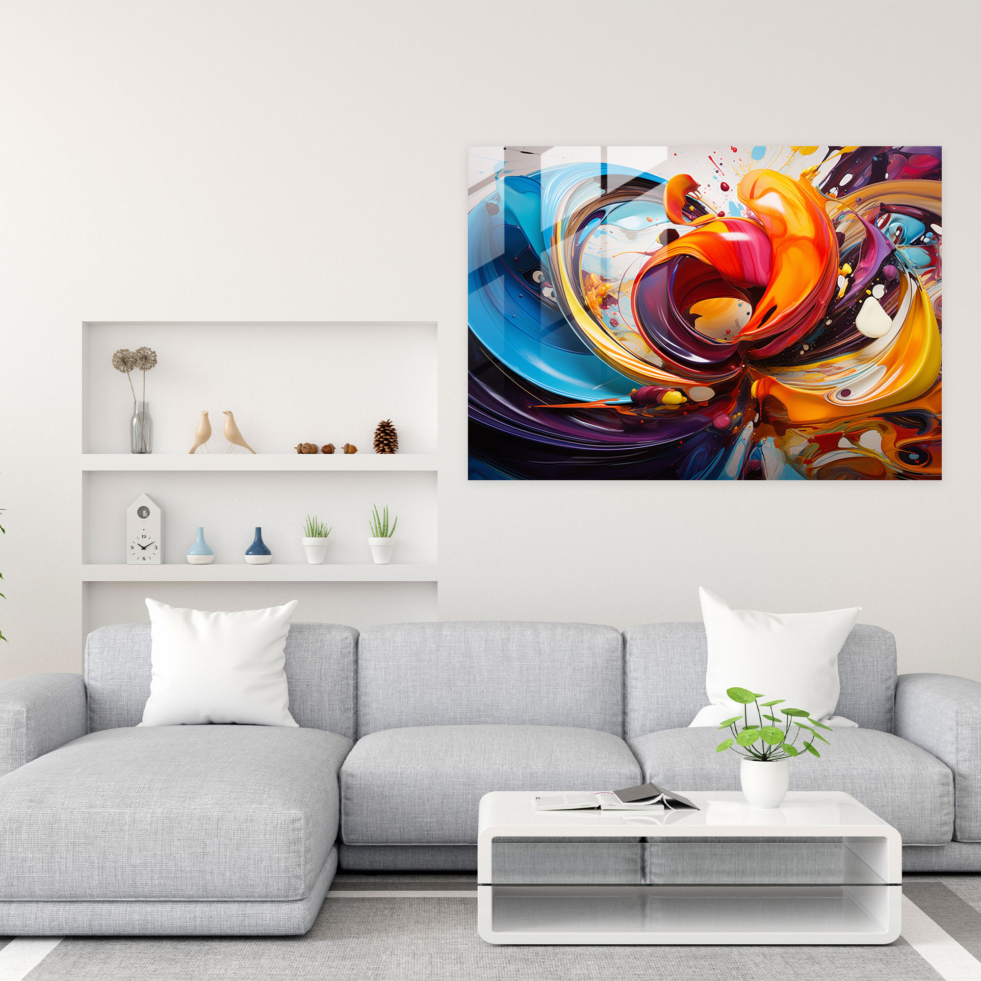 Hypnosis Glass Print - Hypnosis, Glass Art, Abstract Art, Glass Print