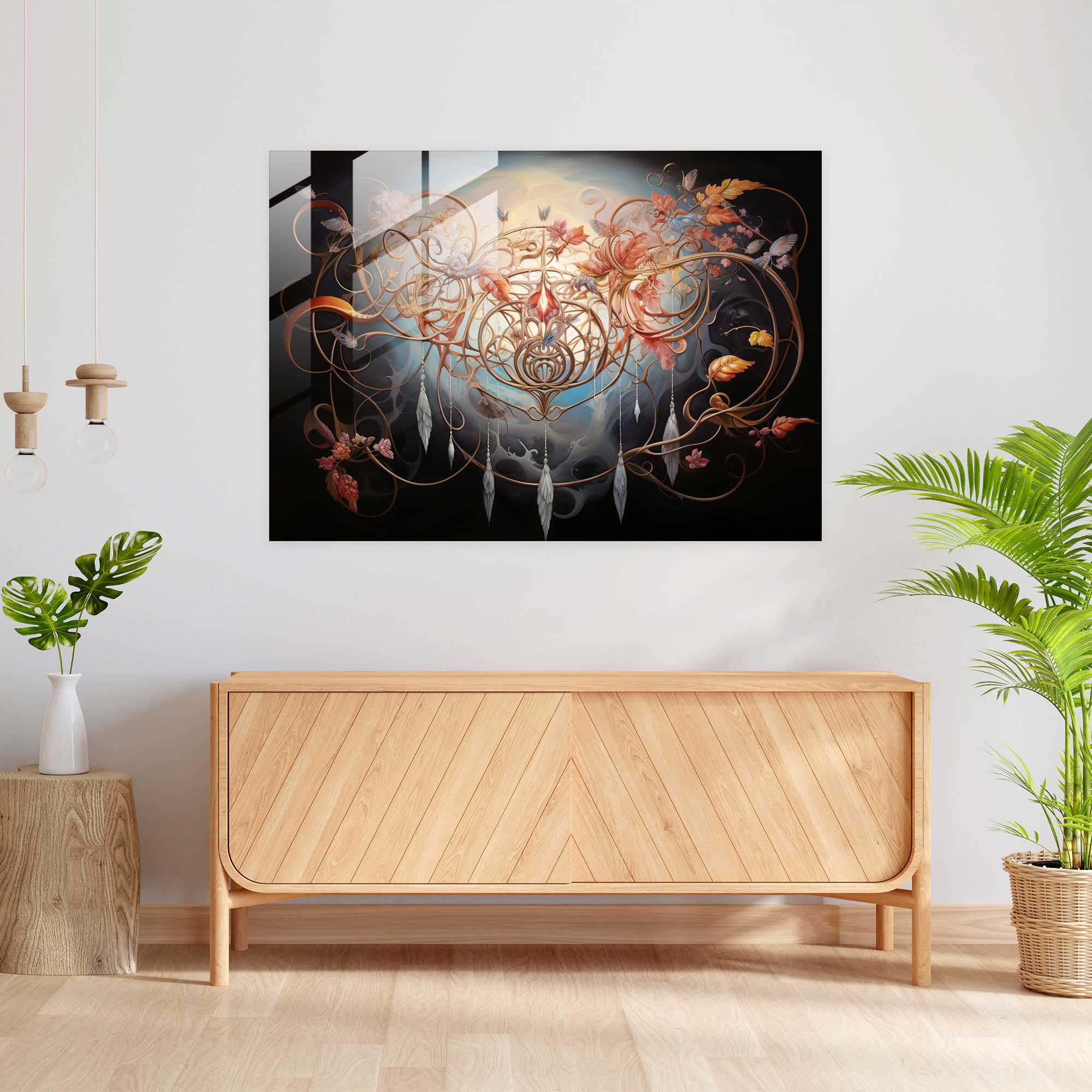 Ethereal Hypnosis Glass Wall Art - Hypnosis, Glass Wall Art, Magic, Wall Decoration