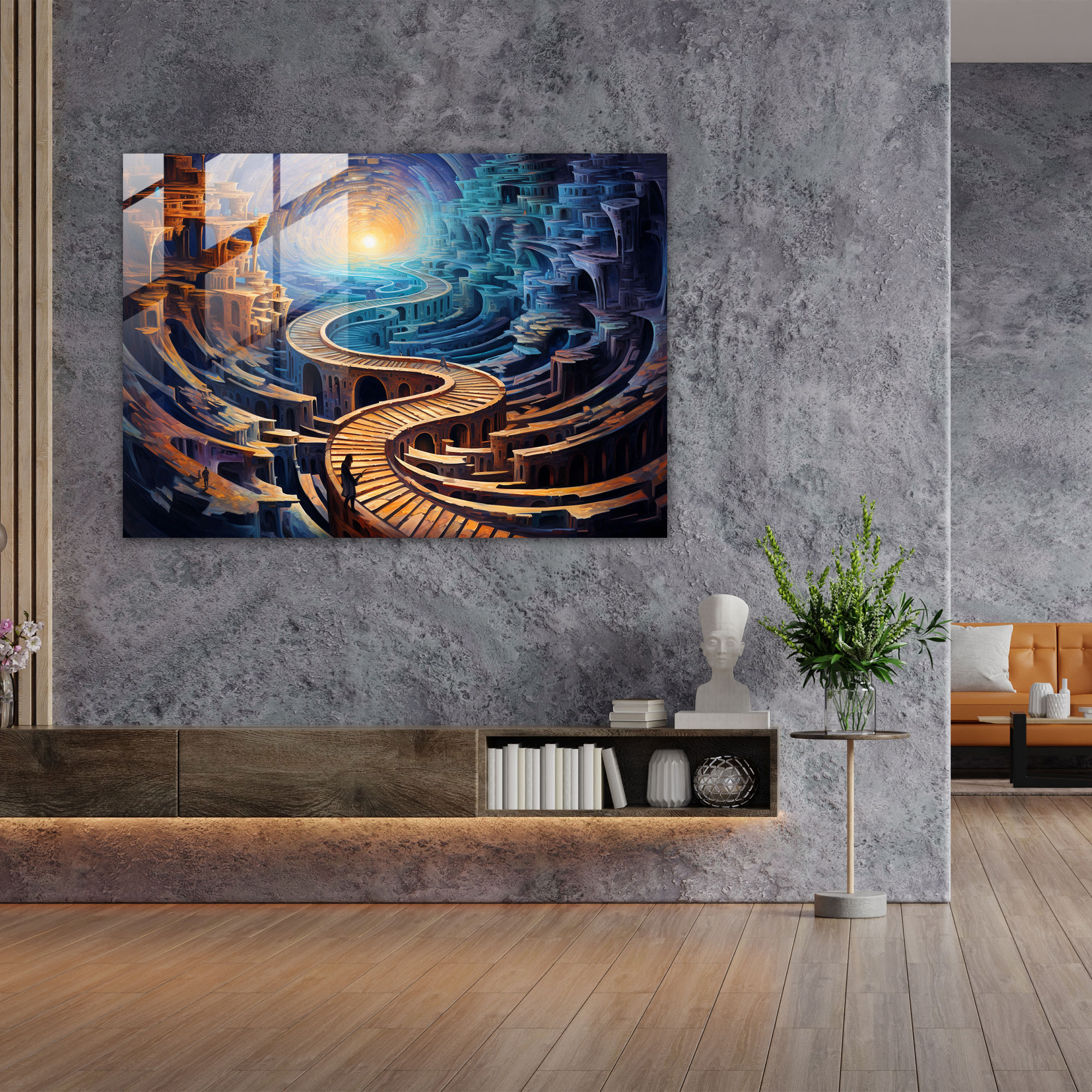 Hypnosis Wall Decoration - Hypnosis, Glass Art, Modern Art, Mesmerizing