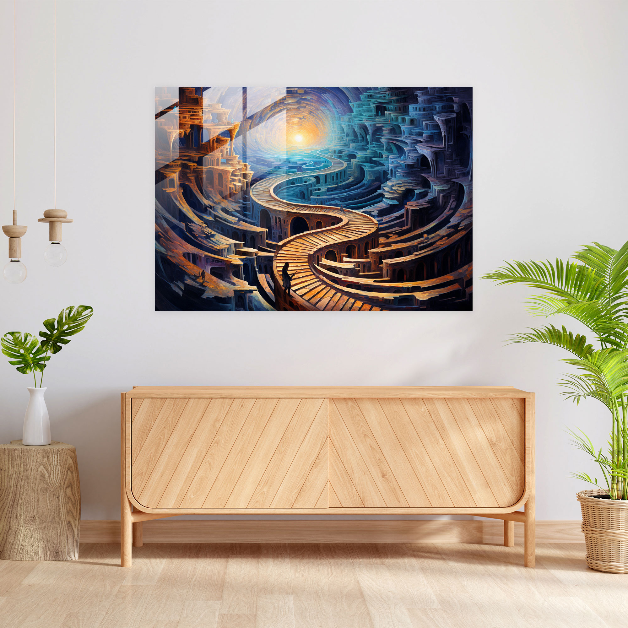 Hypnosis Wall Decoration - Hypnosis, Glass Art, Modern Art, Mesmerizing
