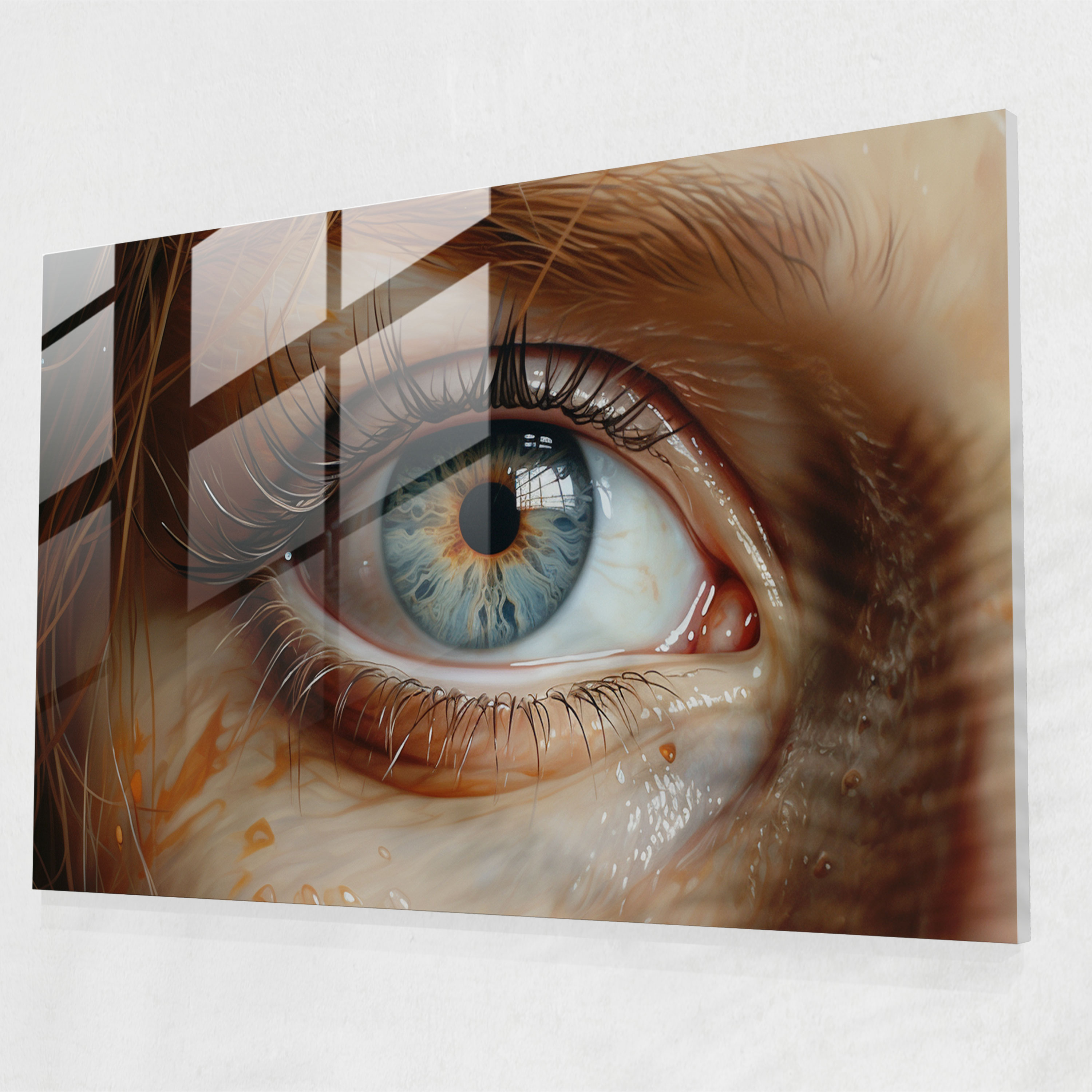 - Hypnosis, Hypnotic Portrait, Hypnosis, Glass Art