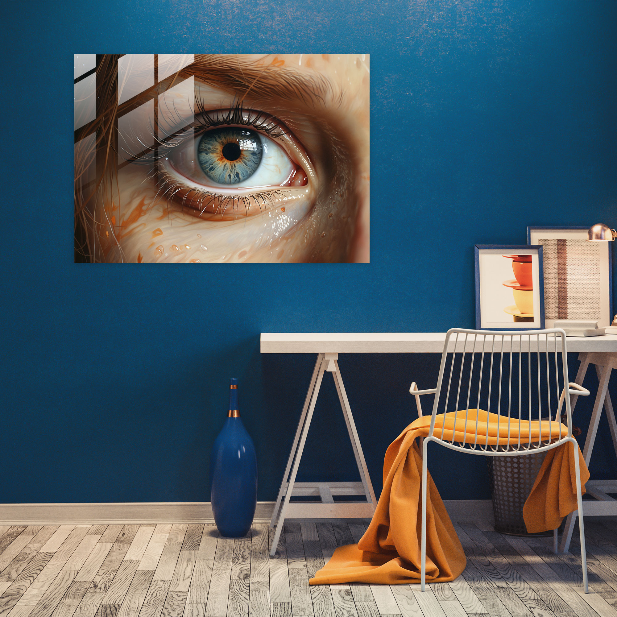 - Hypnosis, Hypnotic Portrait, Hypnosis, Glass Art