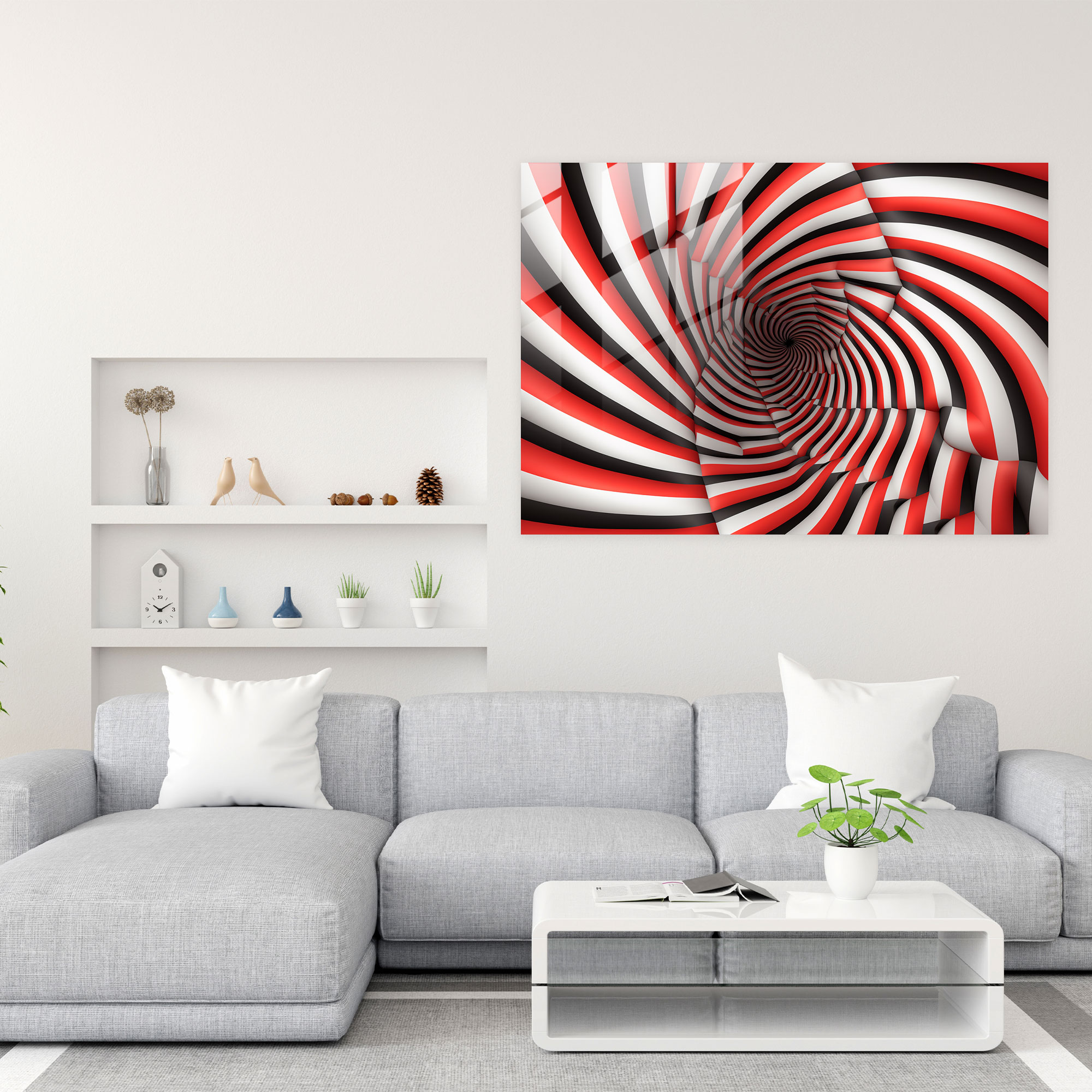 Hypnosis Glass Print - Mindbender - Hypnosis, Mesmerizing, Home Decoration, Hypnotic Trance
