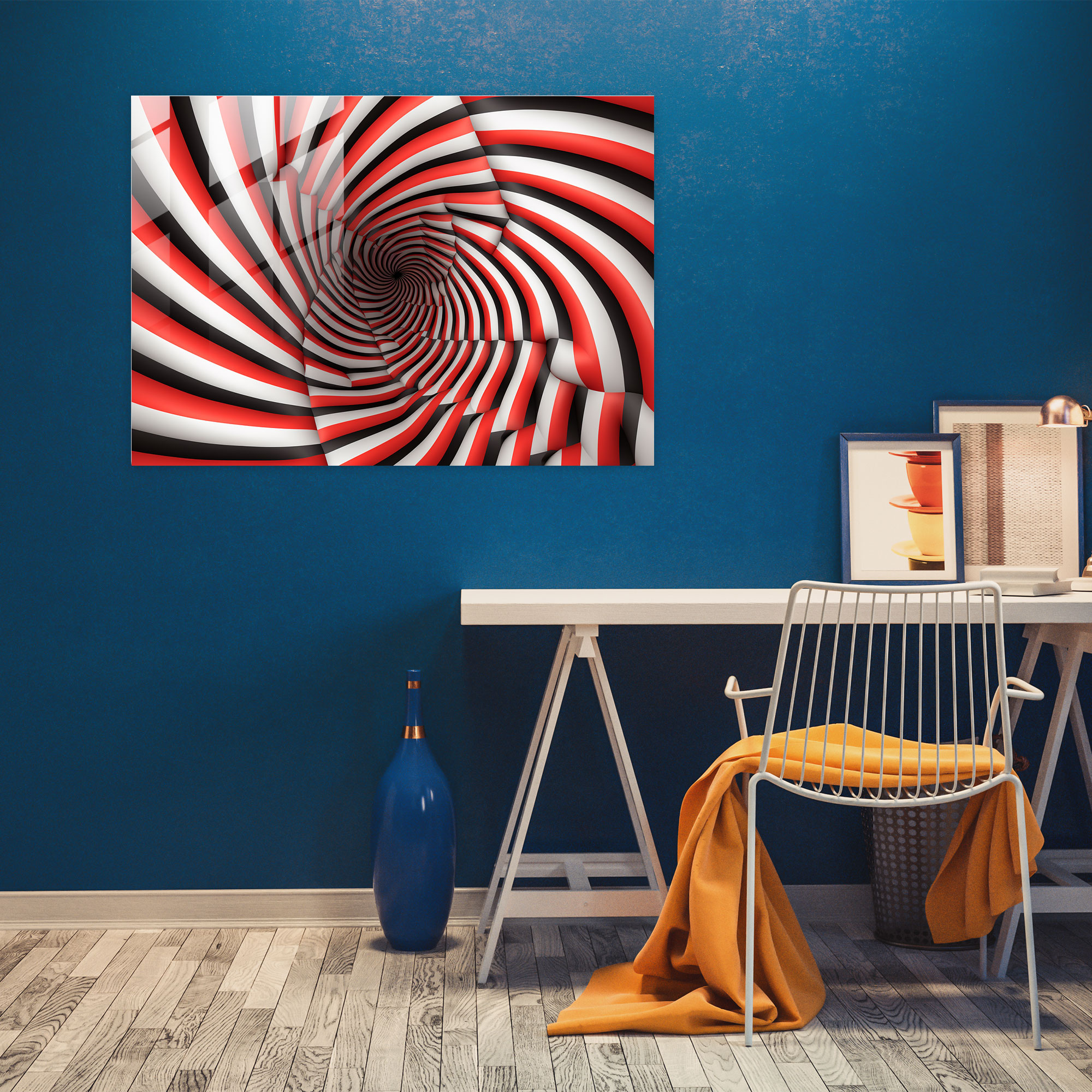 Hypnosis Glass Print - Mindbender - Hypnosis, Mesmerizing, Home Decoration, Hypnotic Trance