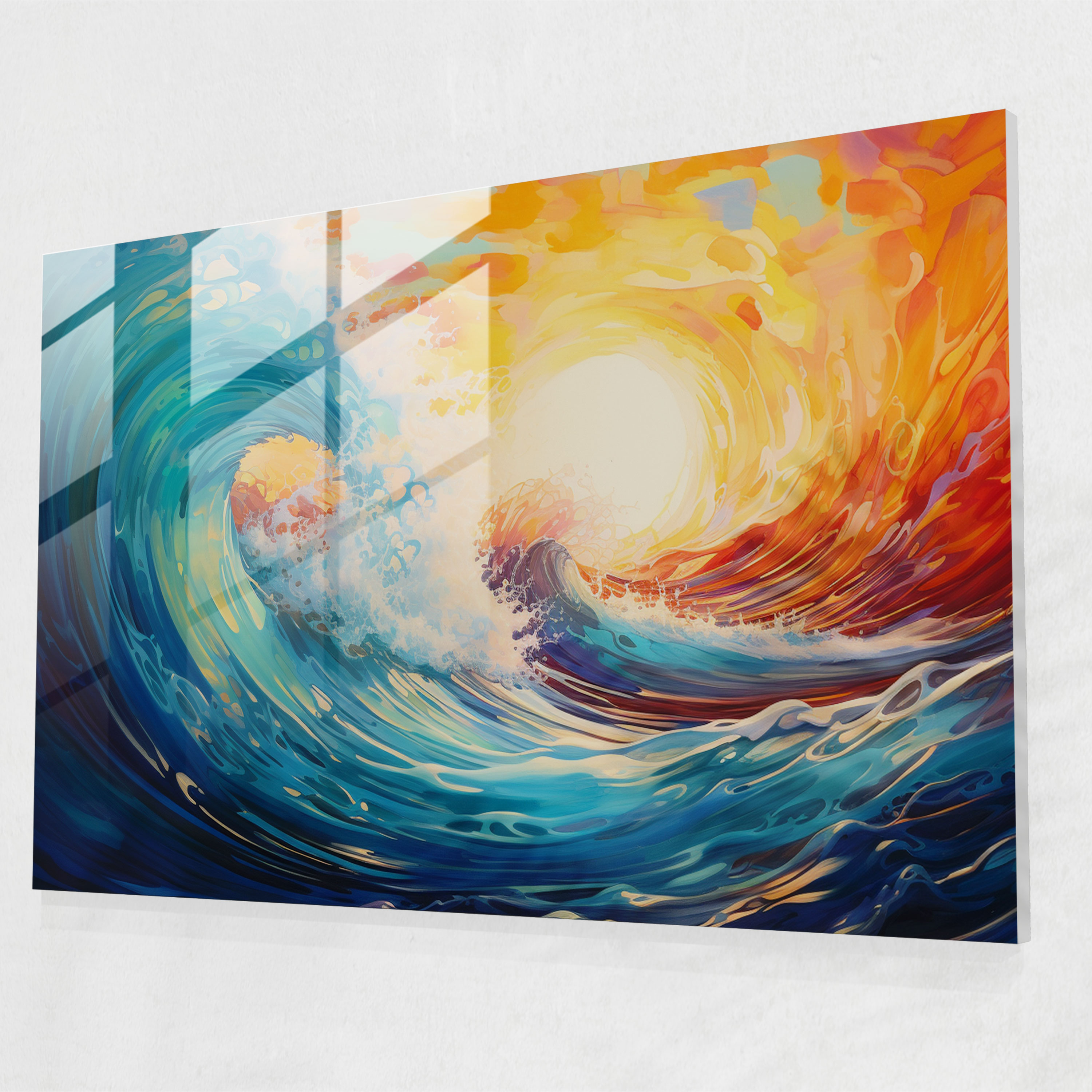 Hypnosis Glass Wall Art - Rhythmic Reverie - Hypnosis, Home Decoration, Captivating Power, Rhythmic Reverie