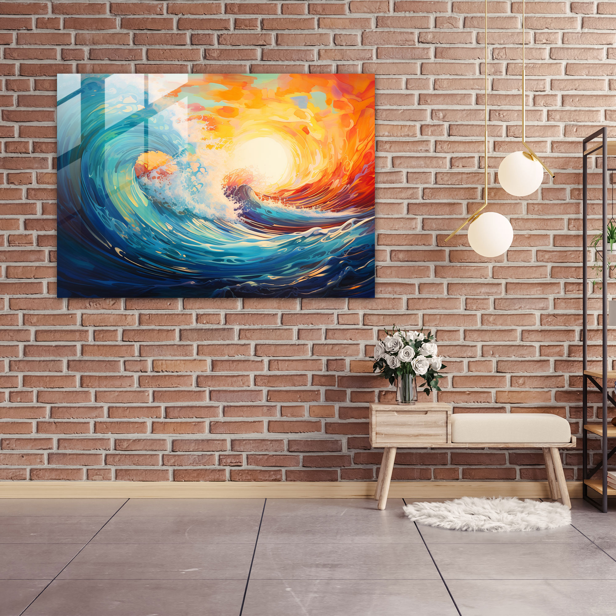 Hypnosis Glass Wall Art - Rhythmic Reverie - Hypnosis, Home Decoration, Captivating Power, Rhythmic Reverie