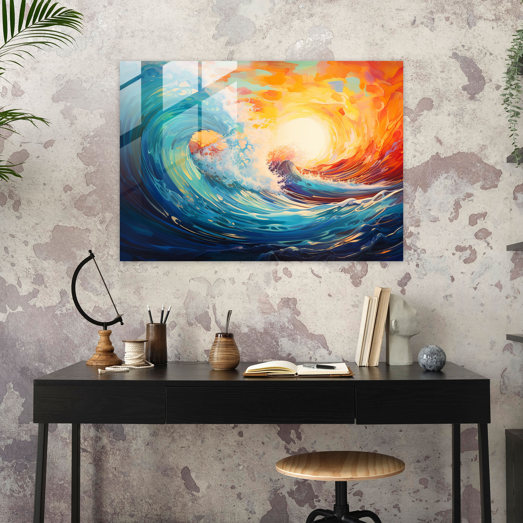 Hypnosis Glass Wall Art - Rhythmic Reverie - Hypnosis, Home Decoration, Captivating Power, Rhythmic Reverie