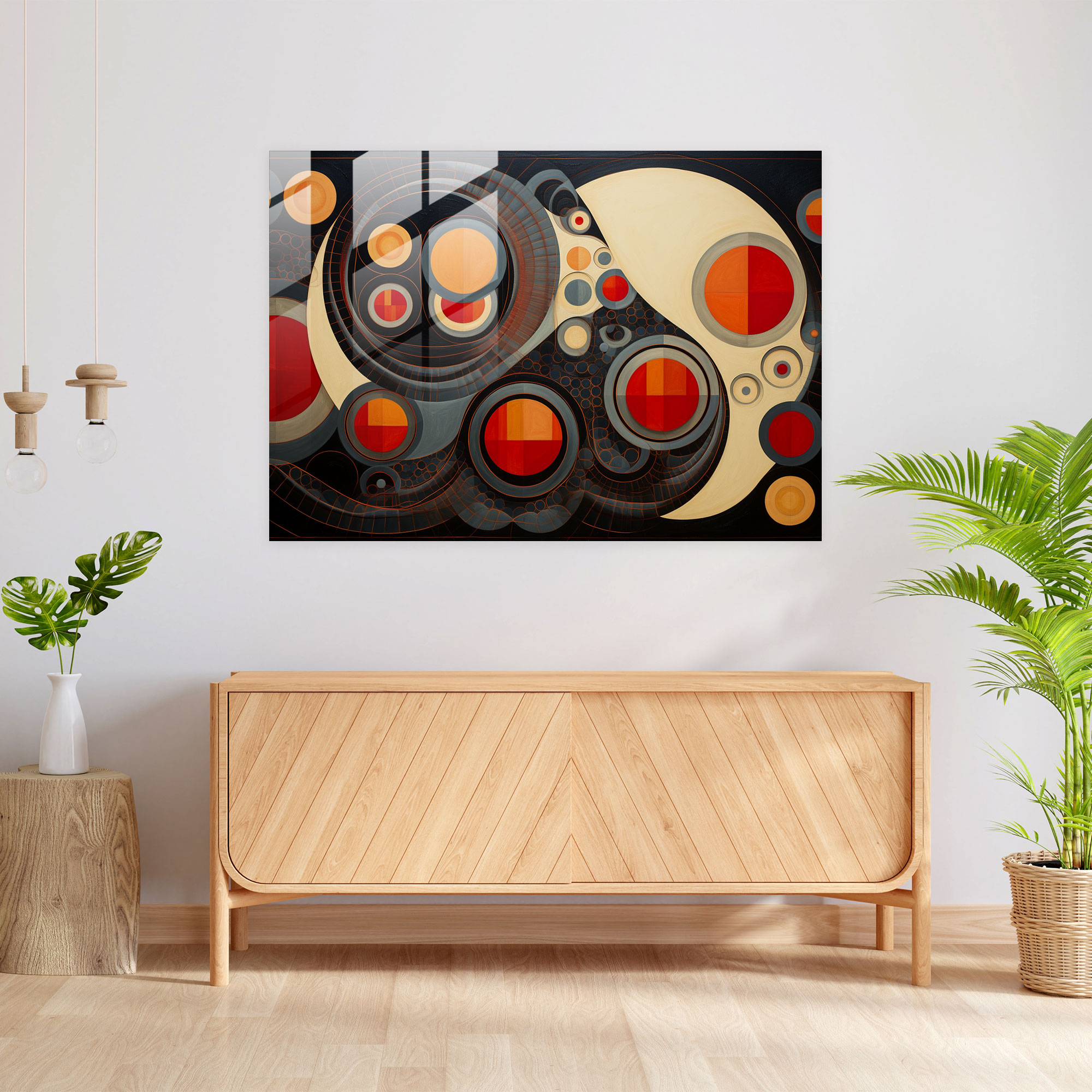 Hypnosis Glass Print - Harmonic Fusion - Hypnosis, Home Decoration, Glass Art, Stimulate The Mind