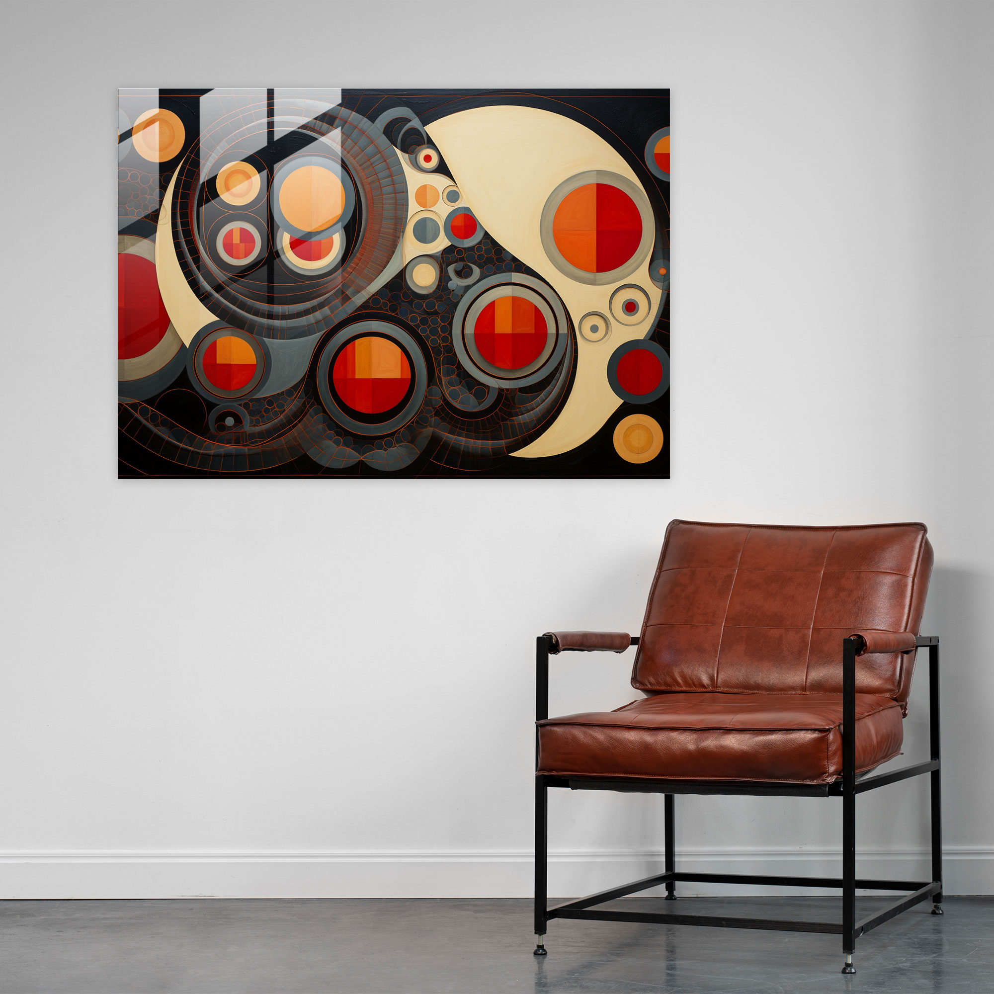 Hypnosis Glass Print - Harmonic Fusion - Hypnosis, Home Decoration, Glass Art, Stimulate The Mind