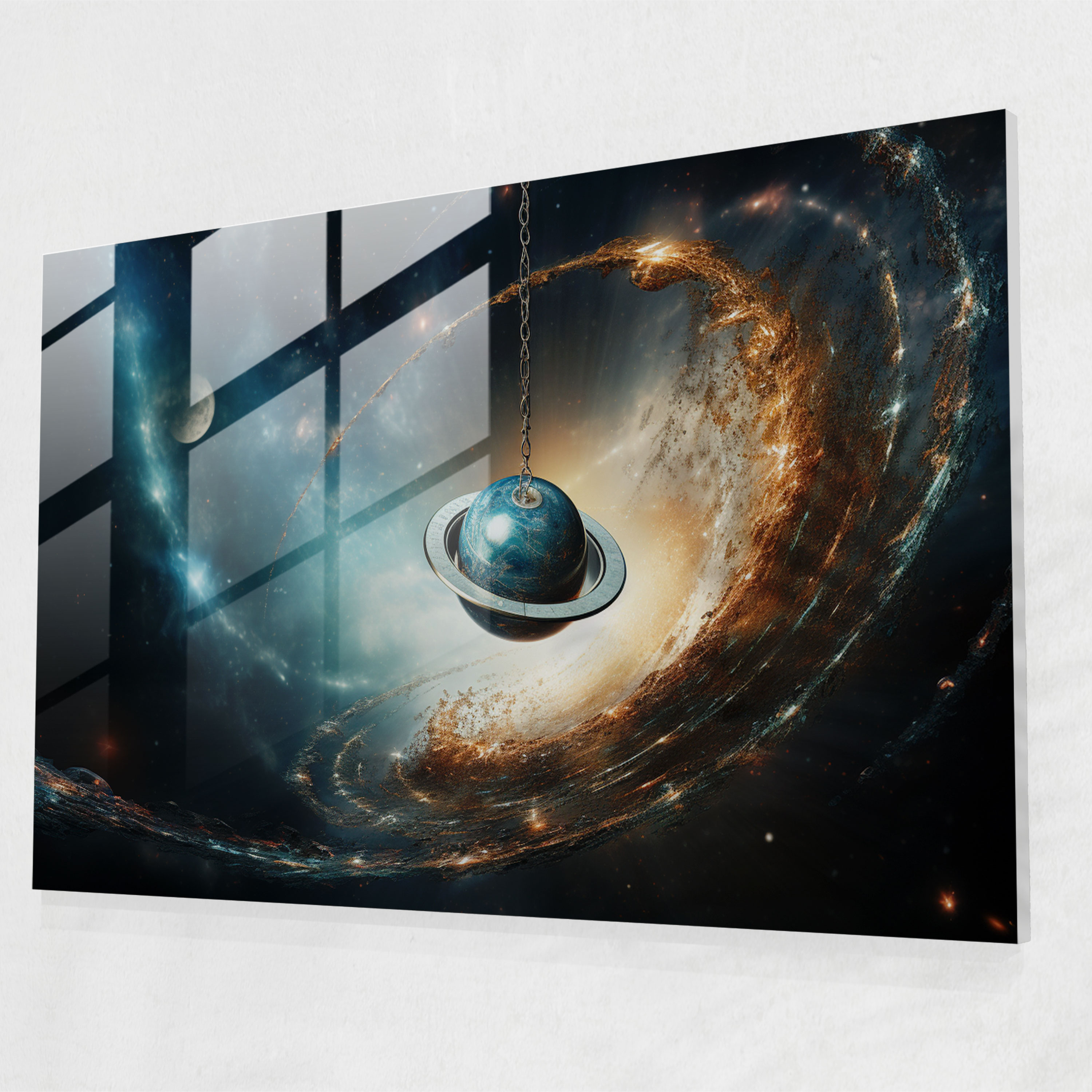 Hypnosis Glass Wall Art - Hypnosis, Home Decoration, Hypnosis, Surreal Artwork