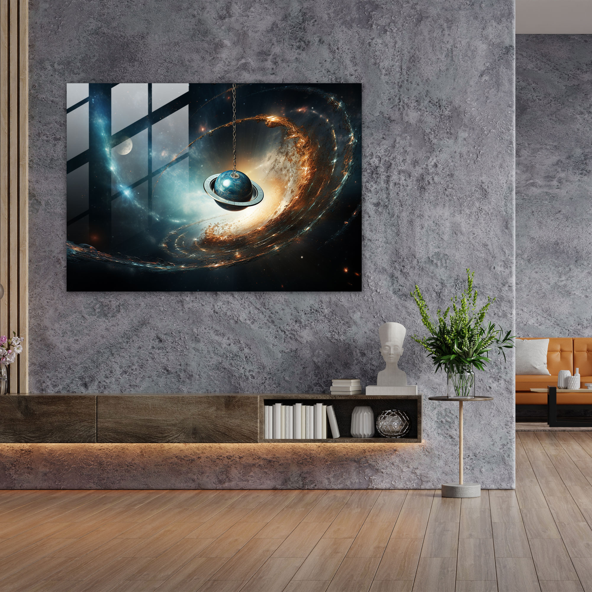 Hypnosis Glass Wall Art - Hypnosis, Home Decoration, Hypnosis, Surreal Artwork