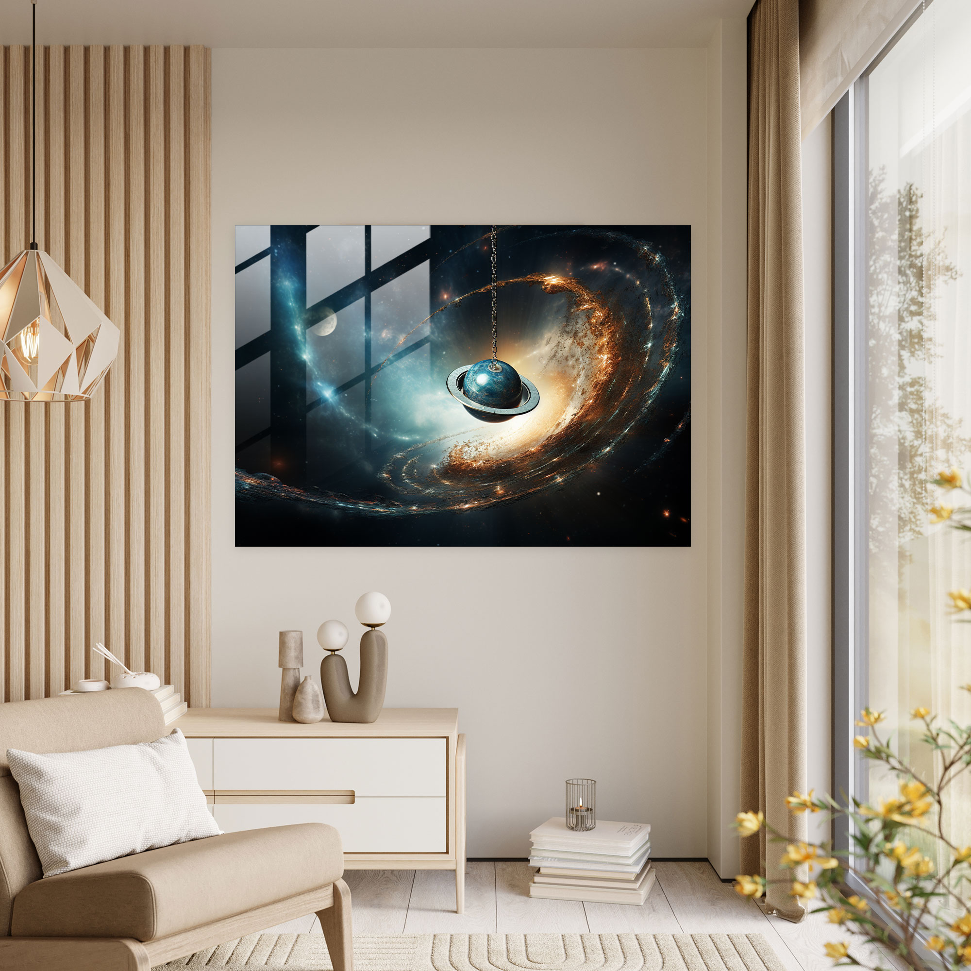 Hypnosis Glass Wall Art - Hypnosis, Home Decoration, Hypnosis, Surreal Artwork