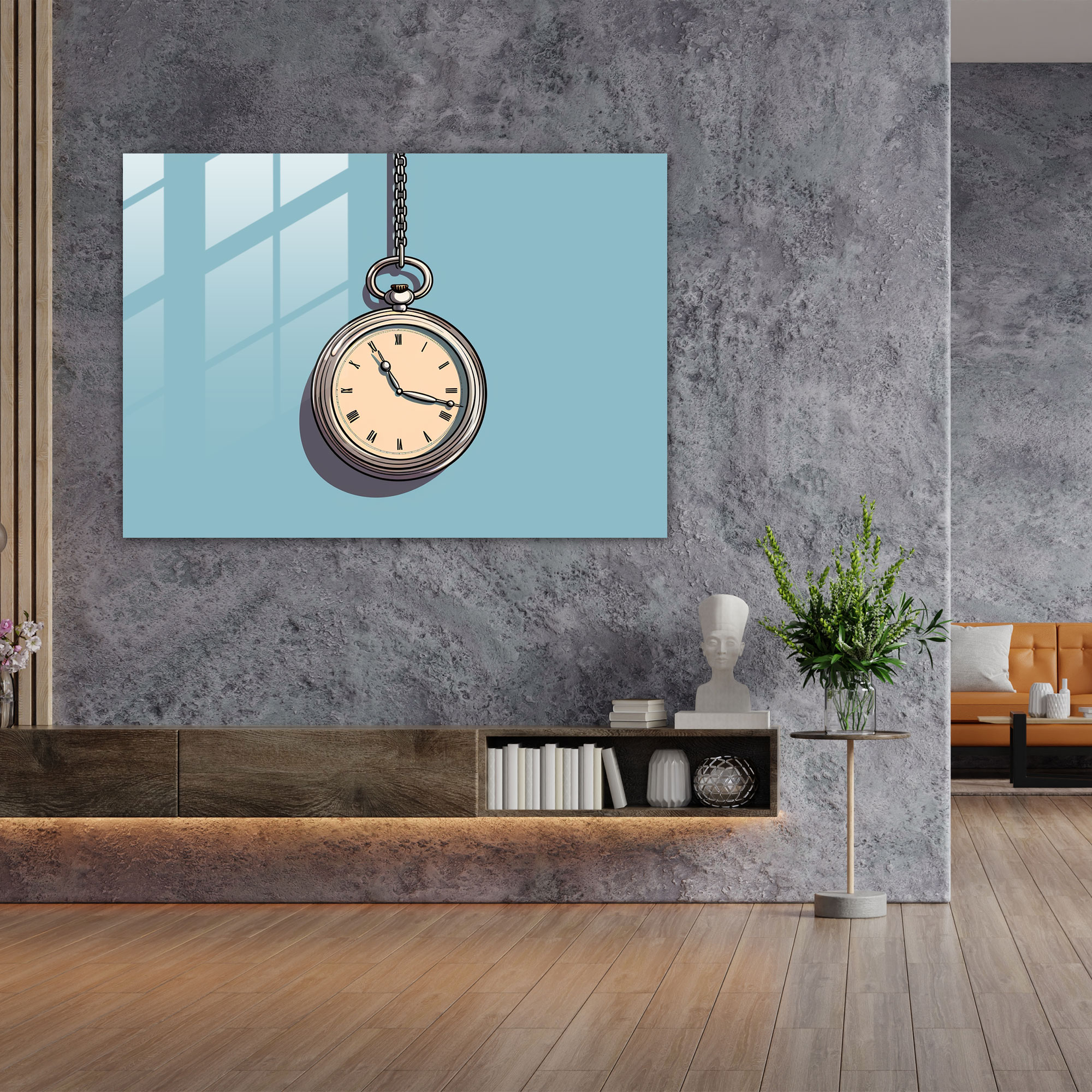 Hypnosis Home Decoration - Hypnosis, Glass Wall Art, Hypnosis, Minimalist Illustration