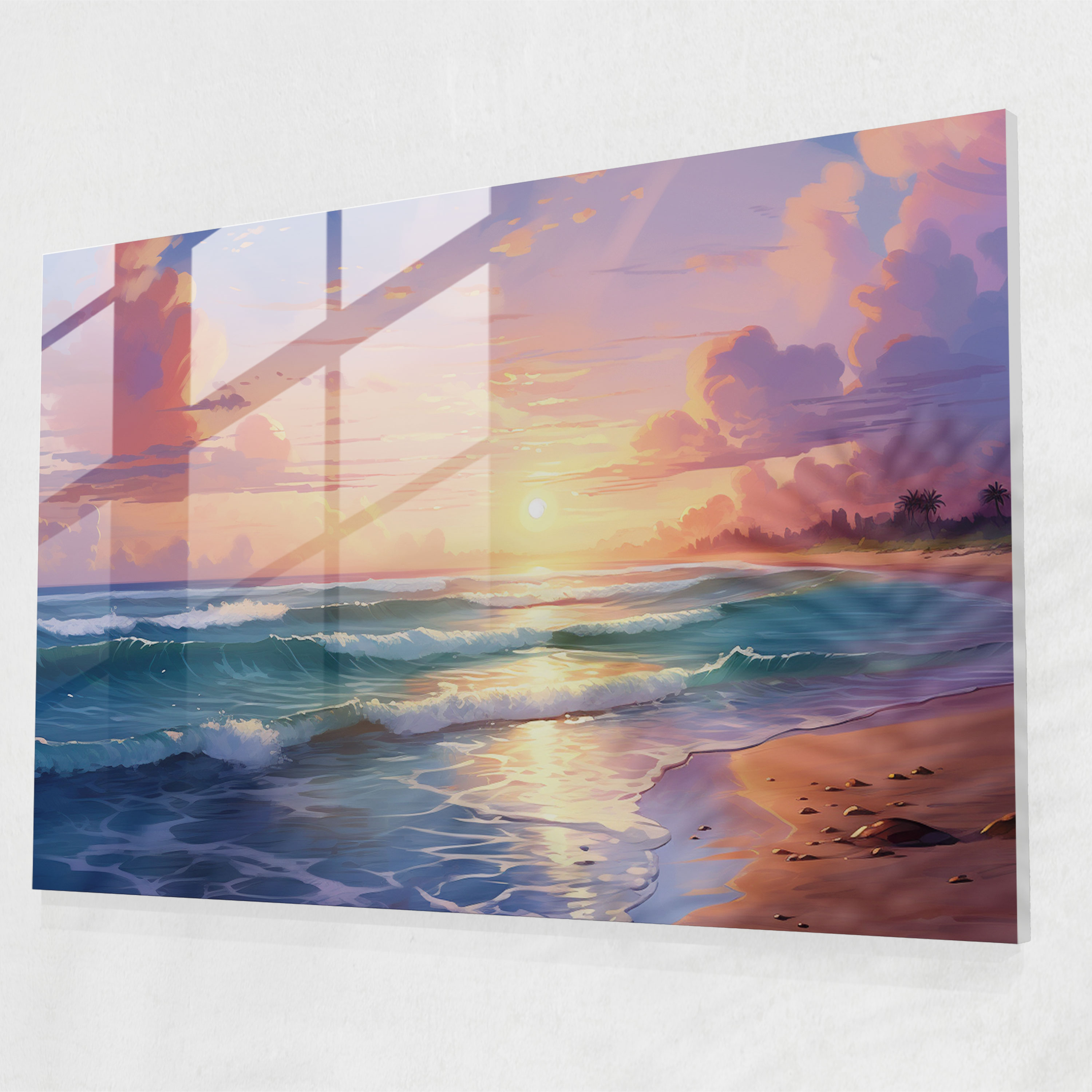 Hypnosis Glass Print - Hypnosis, Serene Ambiance, Peace And Relaxation, Glass Print