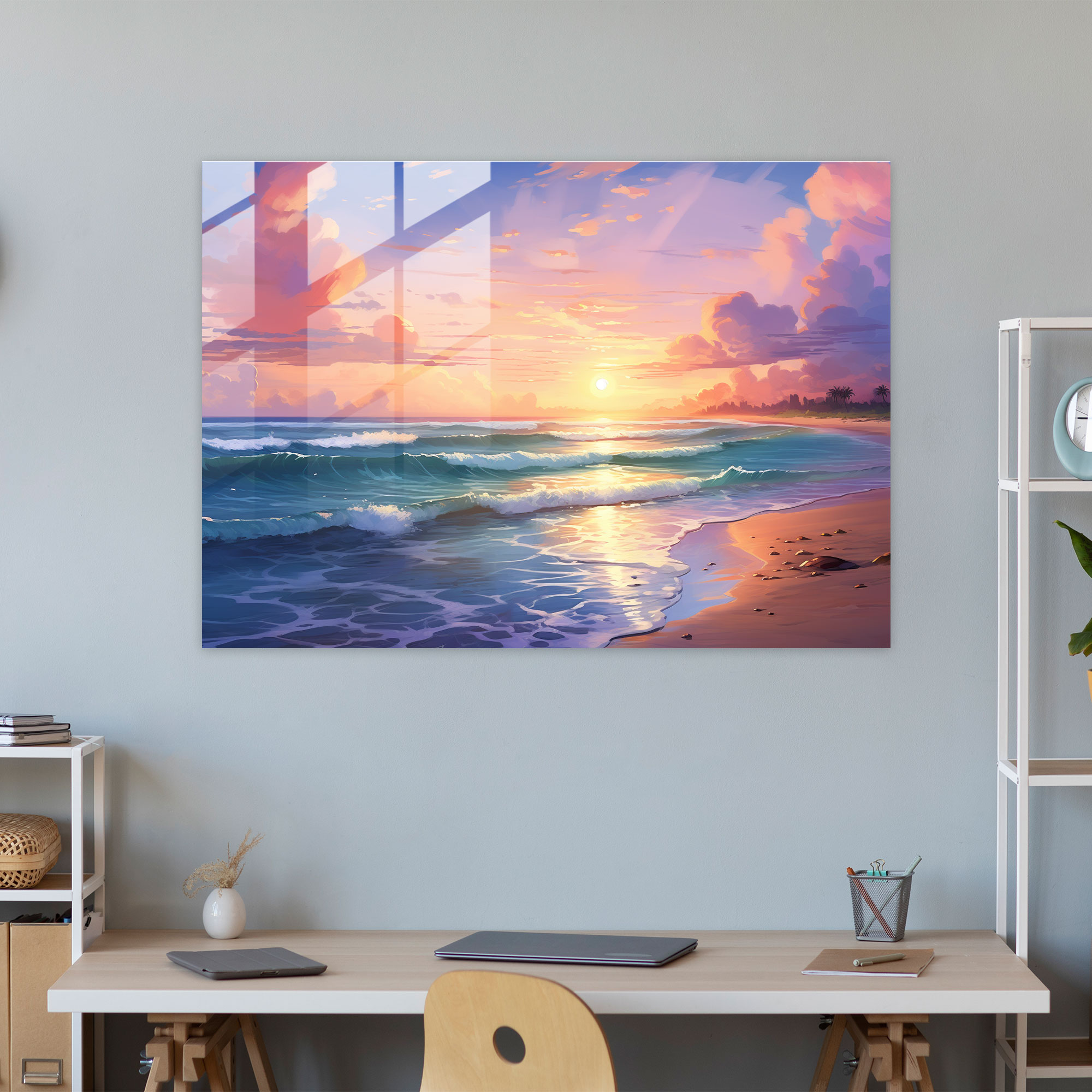 Hypnosis Glass Print - Hypnosis, Serene Ambiance, Peace And Relaxation, Glass Print