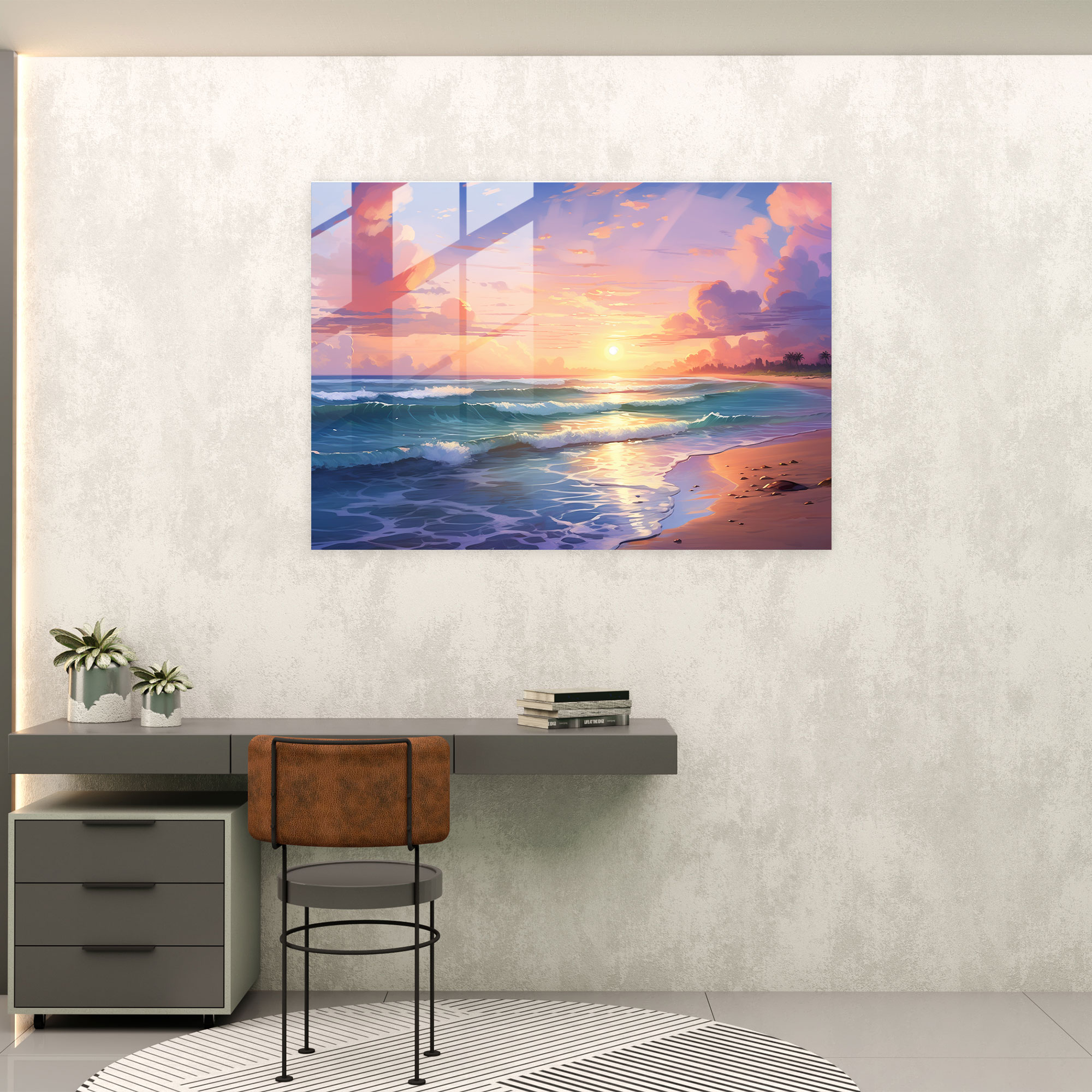 Hypnosis Glass Print - Hypnosis, Serene Ambiance, Peace And Relaxation, Glass Print