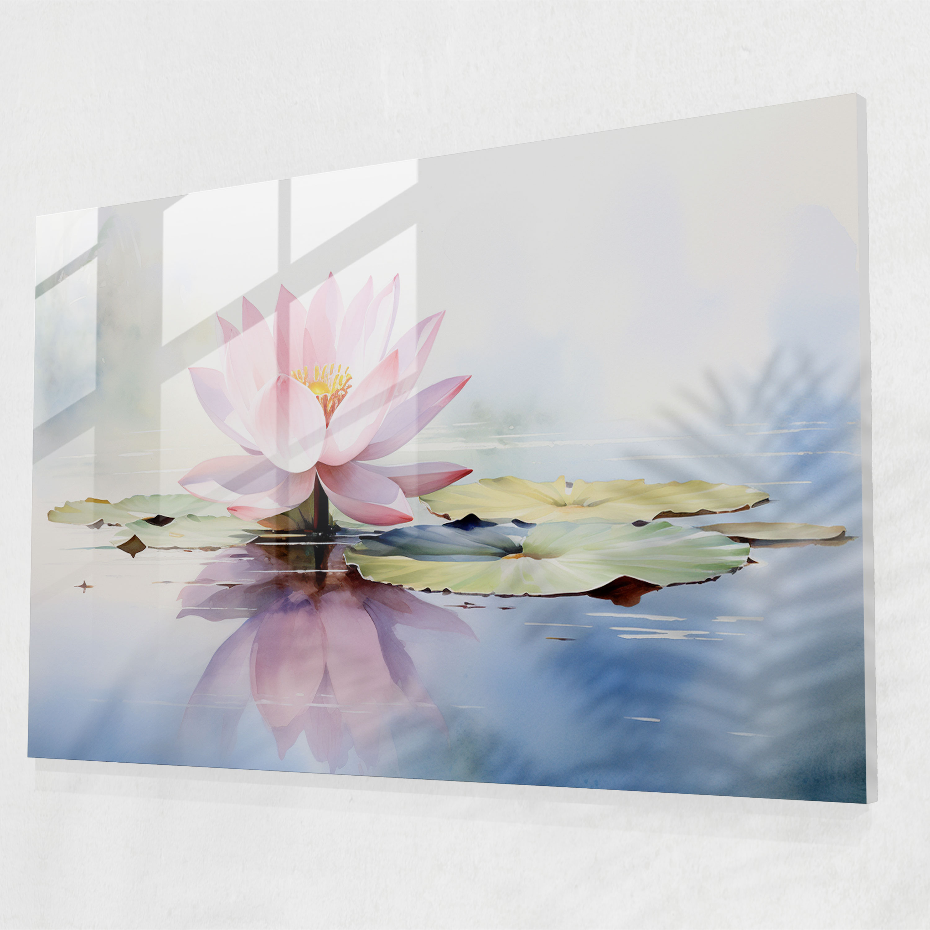 Hypnosis Glass Art - Hypnosis, Mindfulness, Serene Watercolor Painting, Relaxation