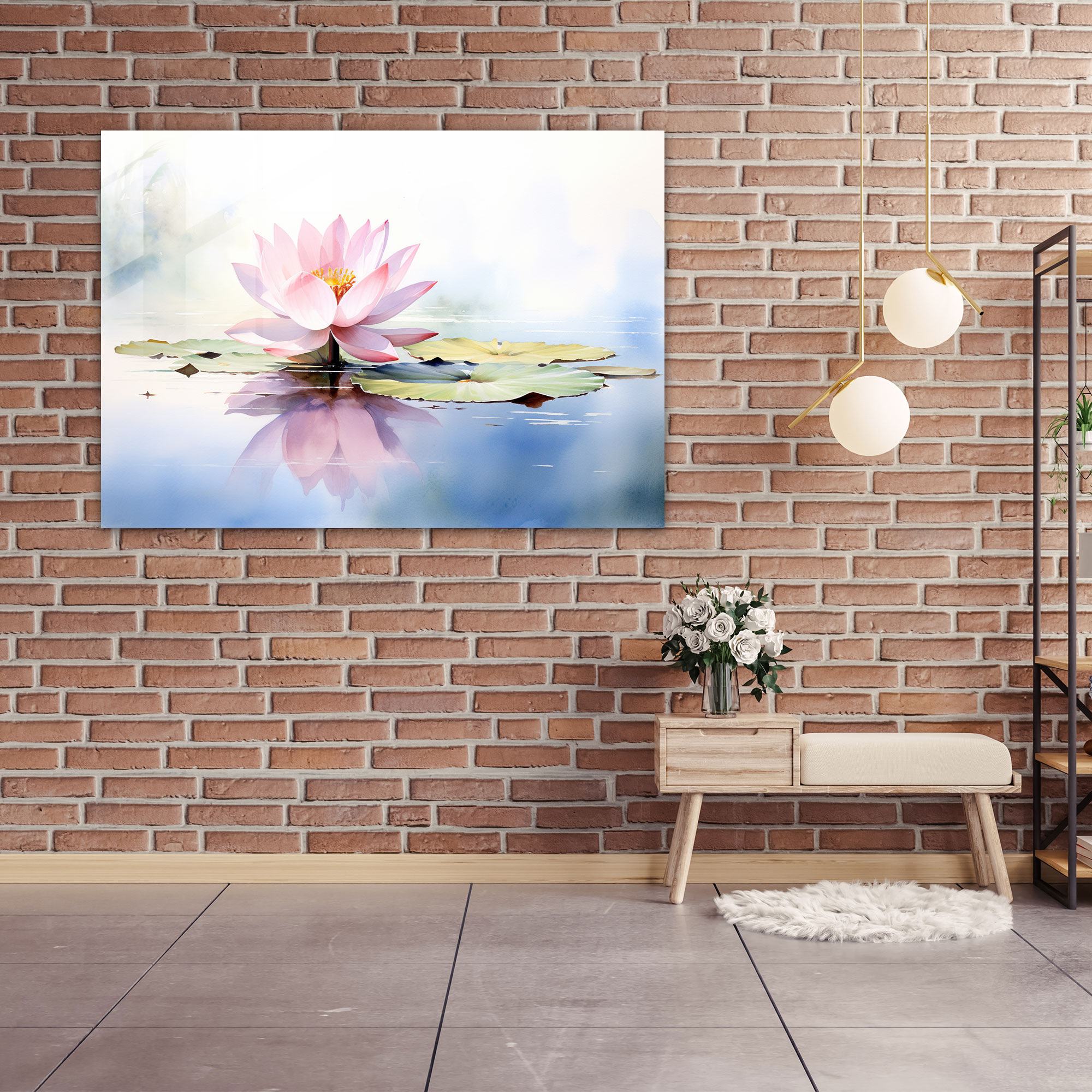 Hypnosis Glass Art - Hypnosis, Mindfulness, Serene Watercolor Painting, Relaxation
