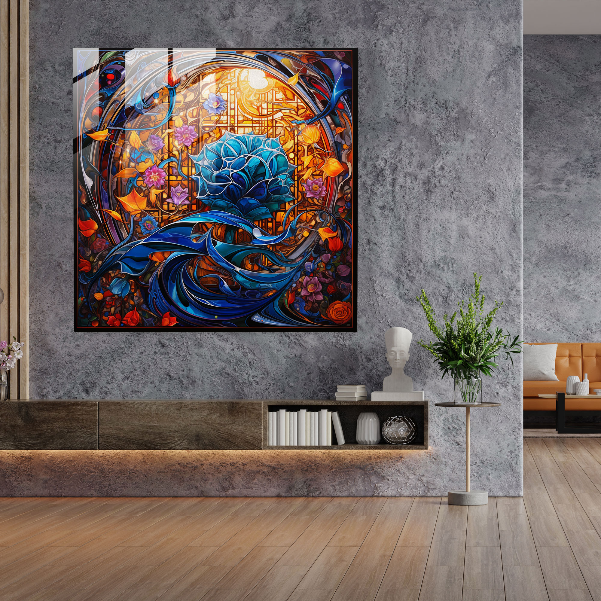 Holy Quran Stained Glass Print - Holy Quran, Modern Art, Wall Decoration, Elegance
