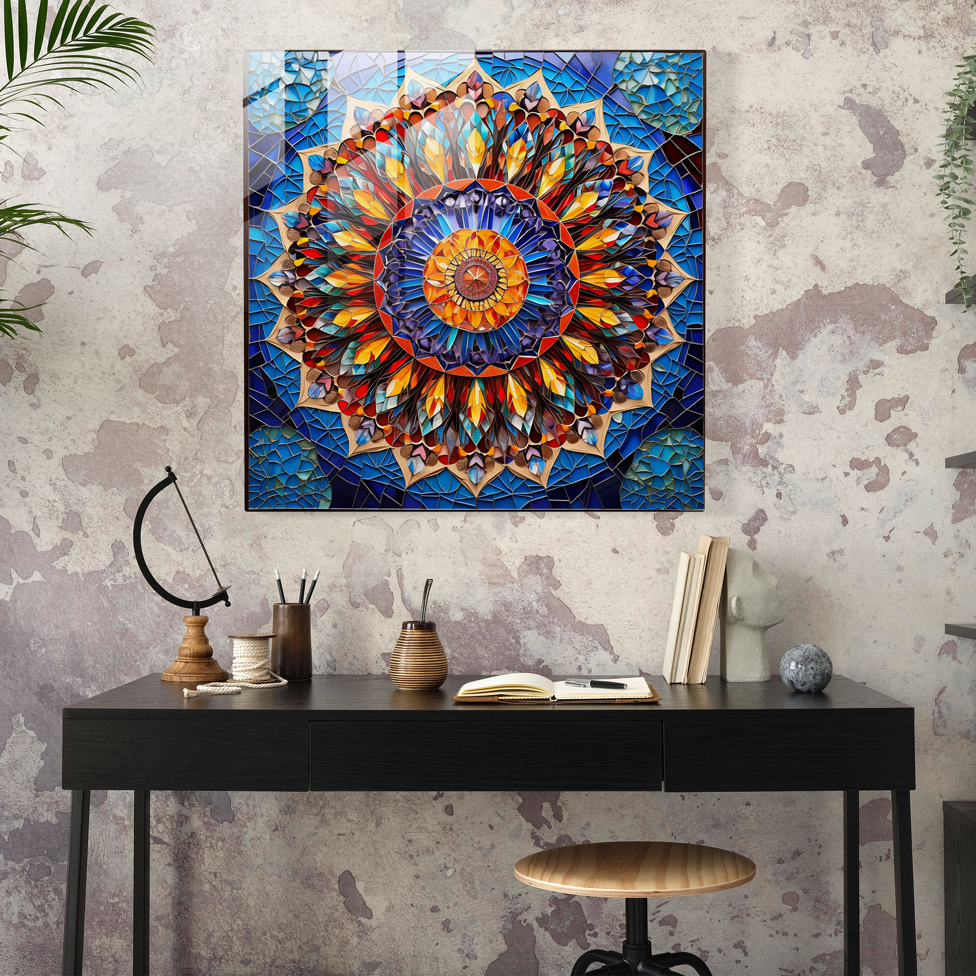 Holy Quran Mosaic Glass Print - Holy Quran, Holy Quran, Glass Print, Home Decoration