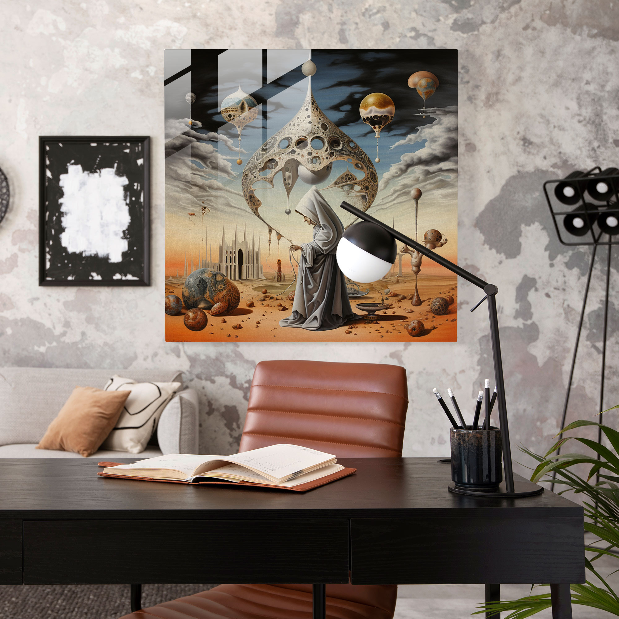 Holy Quran Surrealist Glass Print - Holy Quran, Home Decoration, Glass Art, Wall Decoration