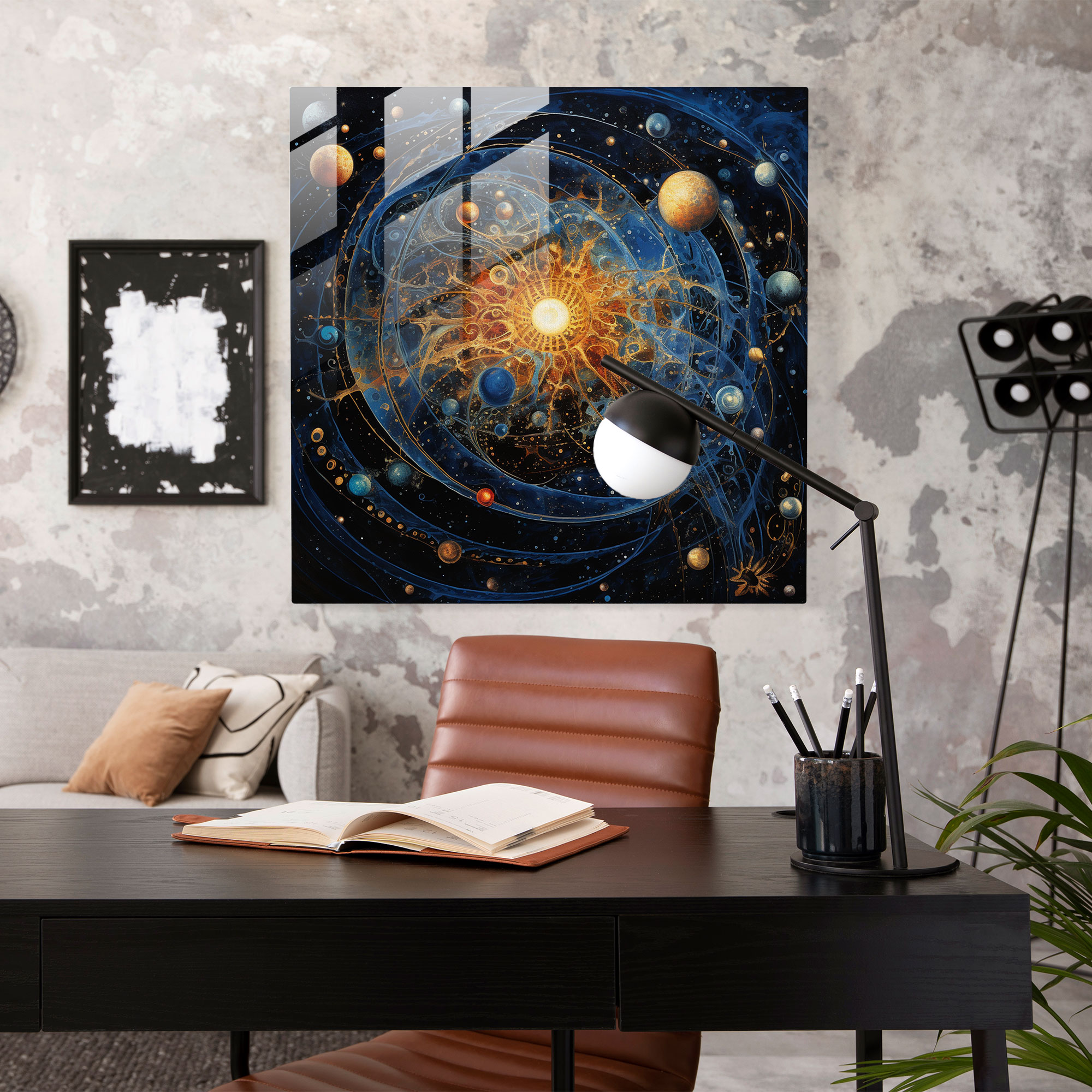 Holy Quran Universe Glass Print - Holy Quran, Glass Art, Modern Art, Wonder