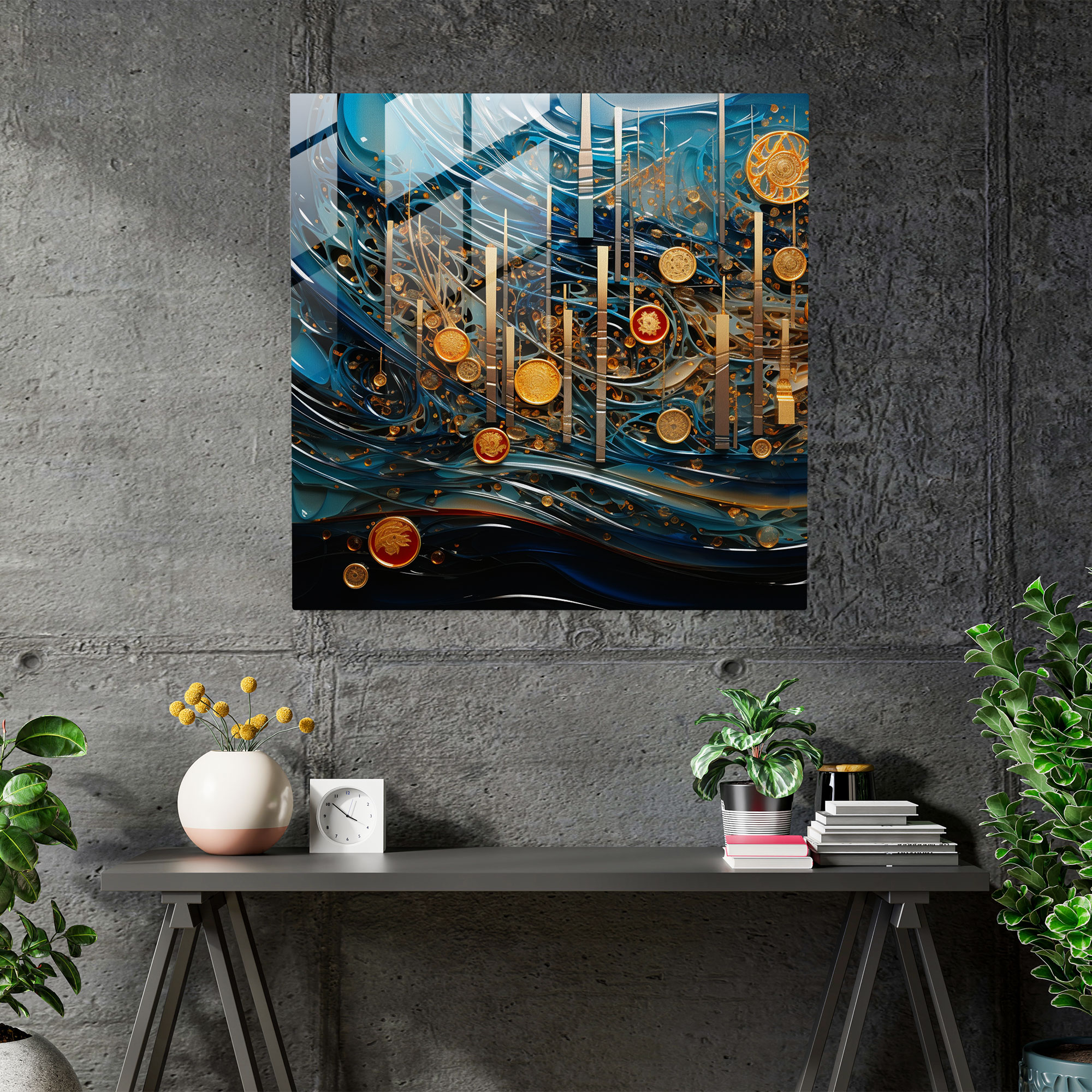 Holy Quran Glass Wall Art - Contemporary Abstract - Holy Quran, Glass Print, Modern Art, Home Decoration