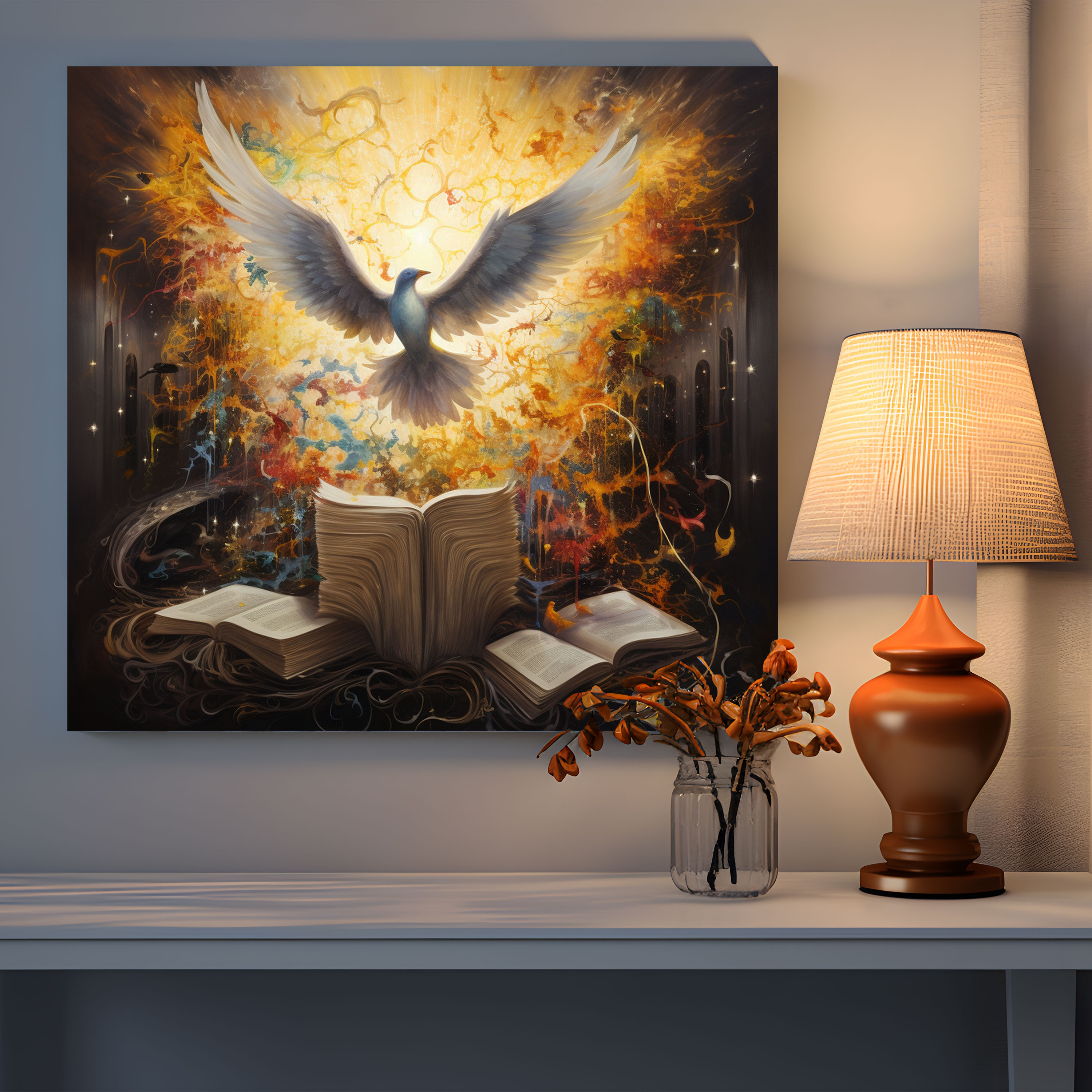 Holy Quran Abstract Canvas Print - Holy Quran, Wall Decoration, Home Decoration, Wall Art
