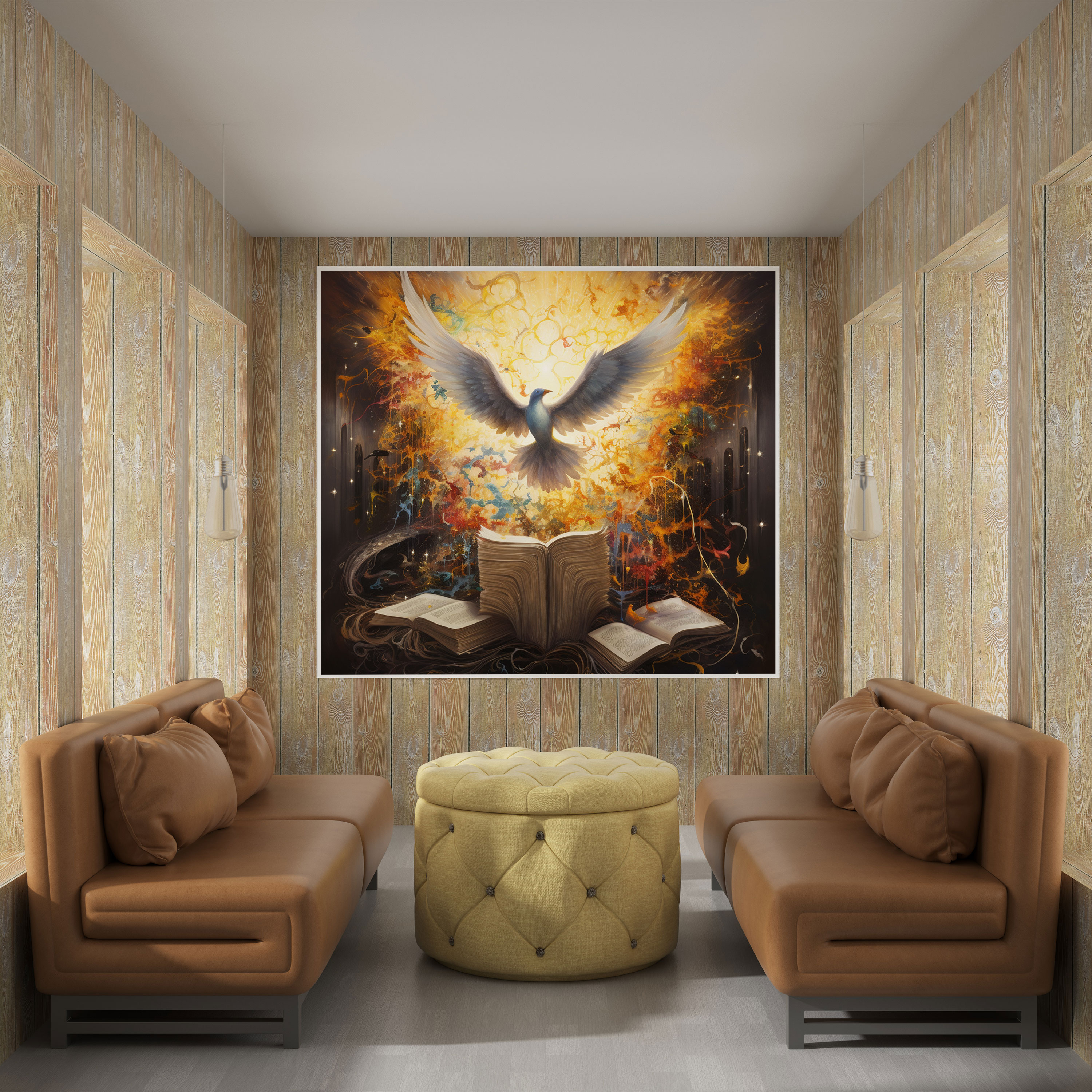 Holy Quran Abstract Canvas Print - Holy Quran, Wall Decoration, Home Decoration, Wall Art