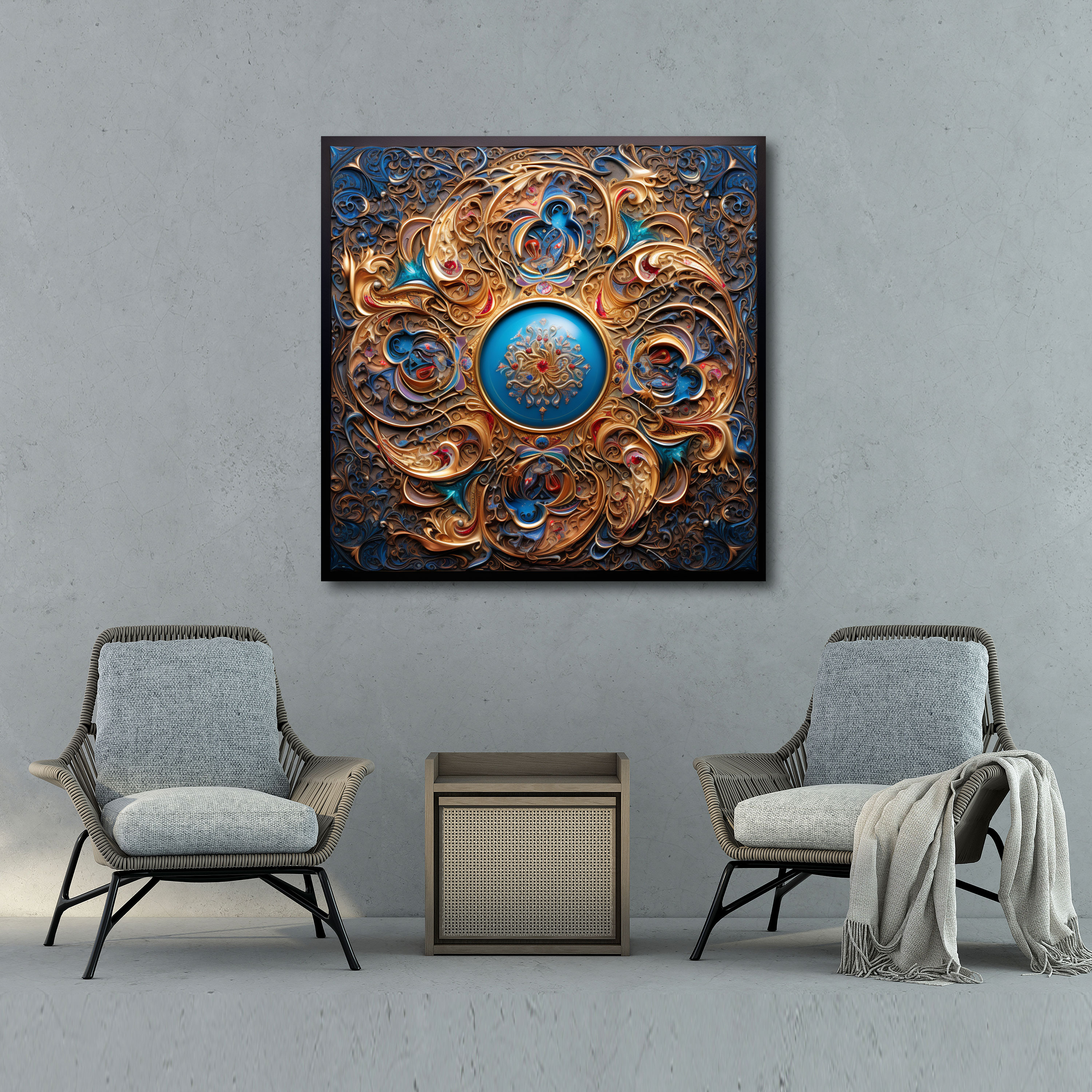 Holy Quran Islamic Calligraphy Canvas Print - Holy Quran, Intricate Style, Islamic Calligraphy, Wall Art