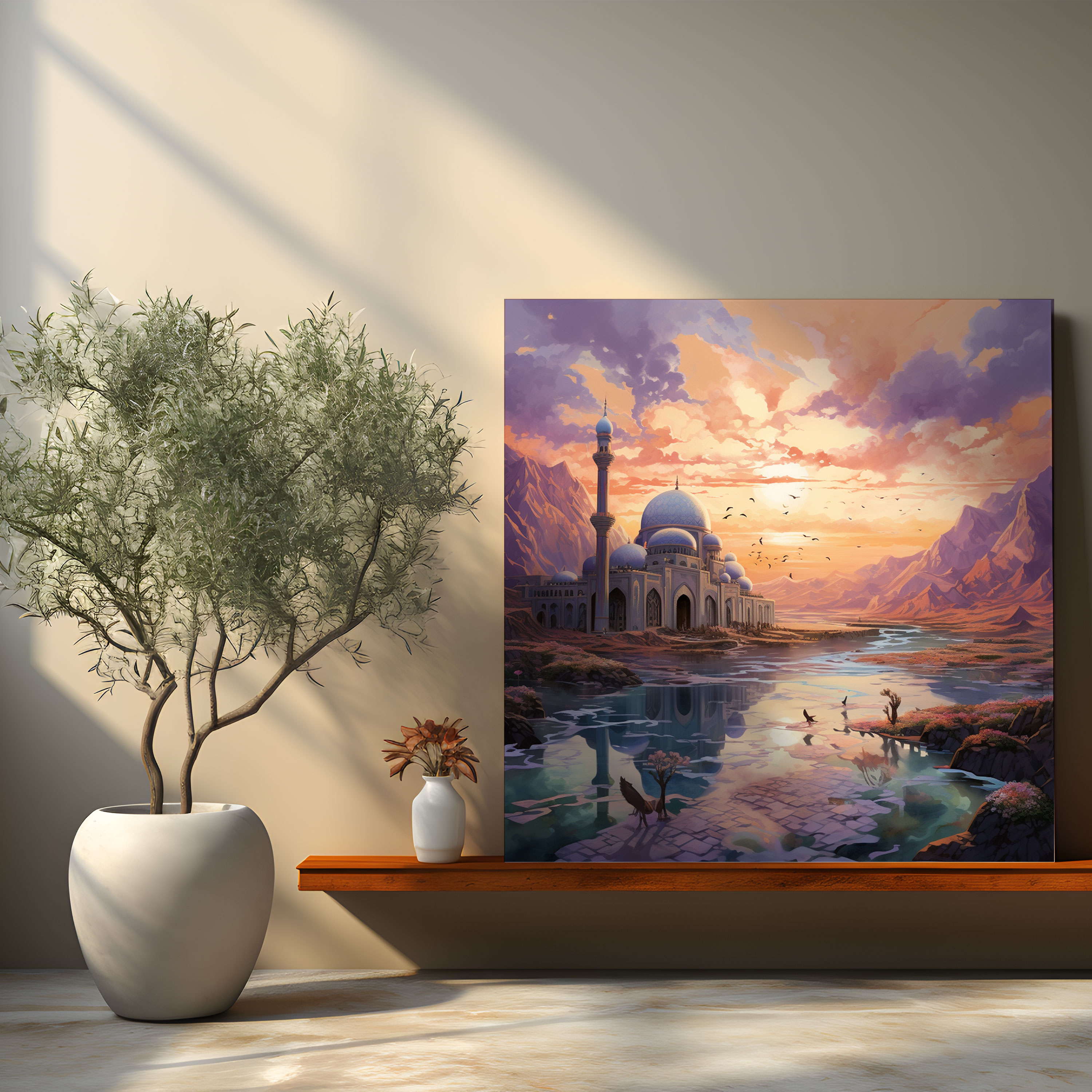 Holy Quran Landscape Wall Art - Holy Quran, Canvas, Sense Of Tranquility, Home Decoration
