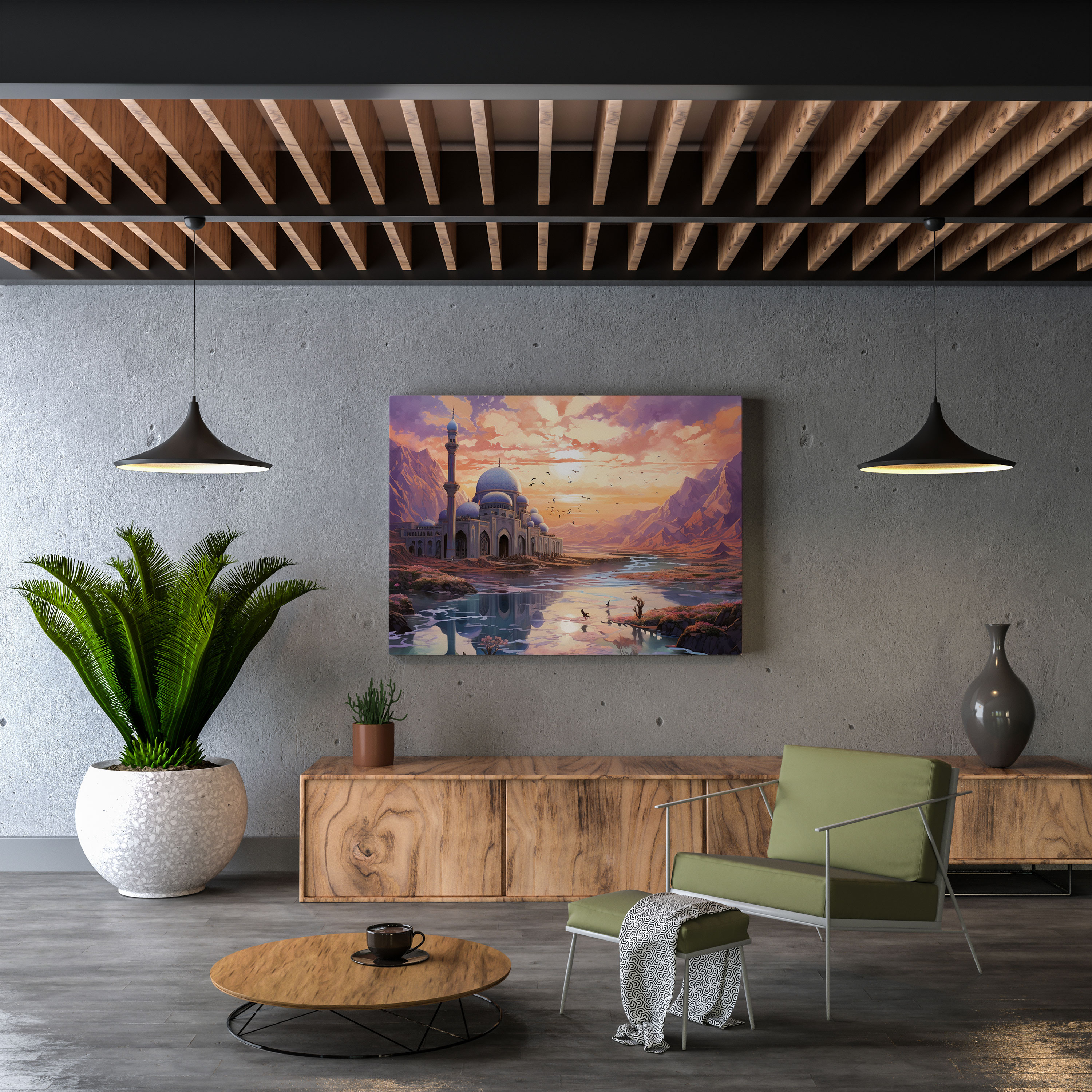 Holy Quran Landscape Wall Art - Holy Quran, Canvas, Sense Of Tranquility, Home Decoration