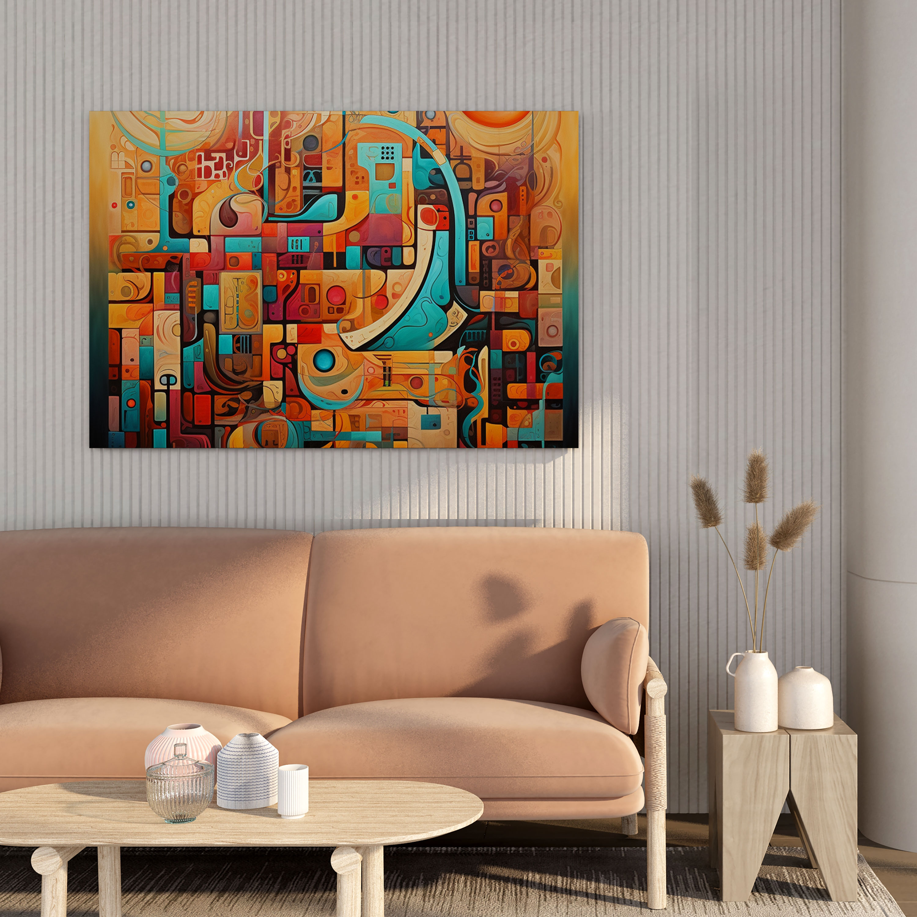 Holy Quran Wall Art - Contemporary Islamic Abstract Canvas Print - Holy Quran, Holy Quran, Canvas, Abstract Design