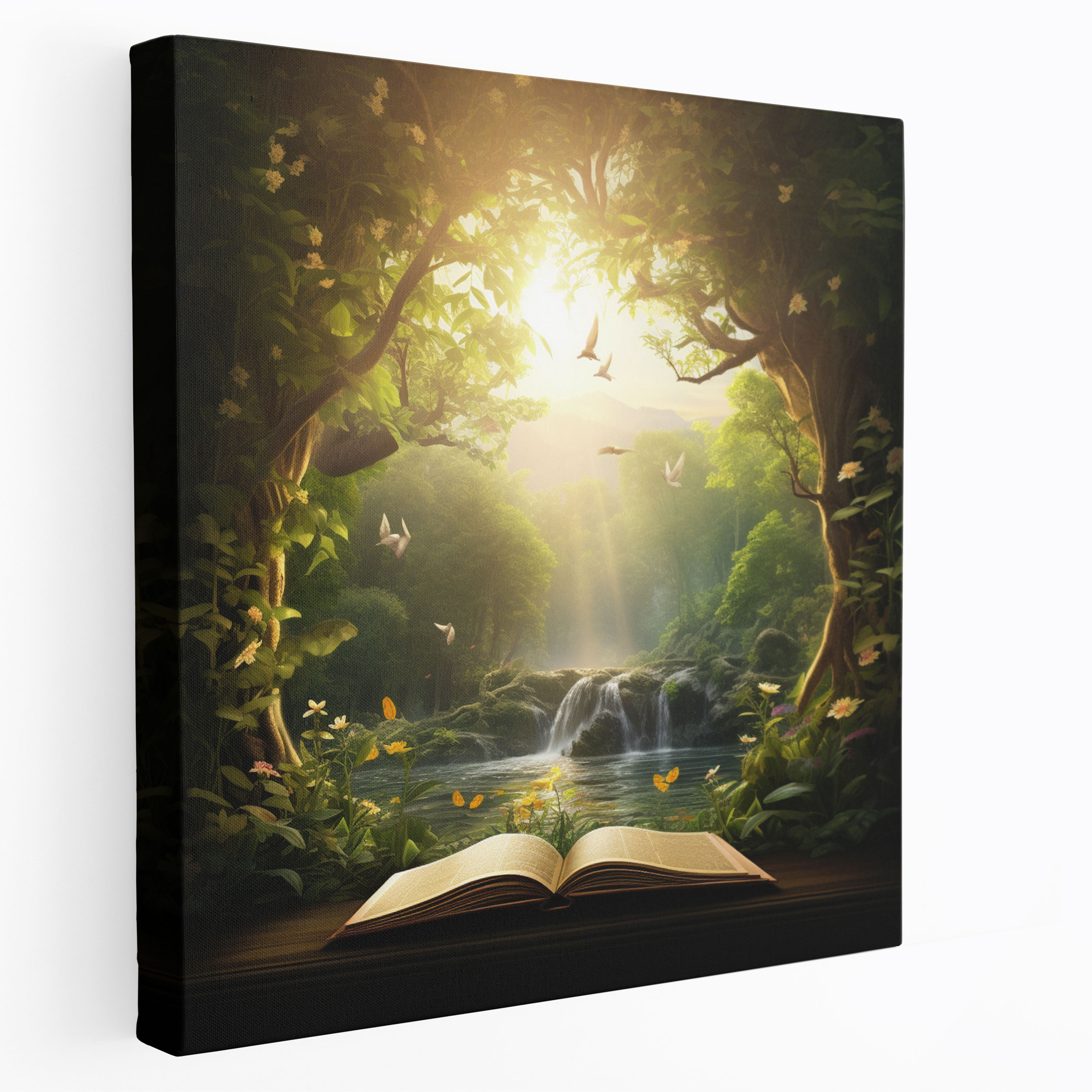 Holy Quran Canvas Print - Serene Nature Scene - Holy Quran, Canvas Print, Holy Quran, Home Decoration