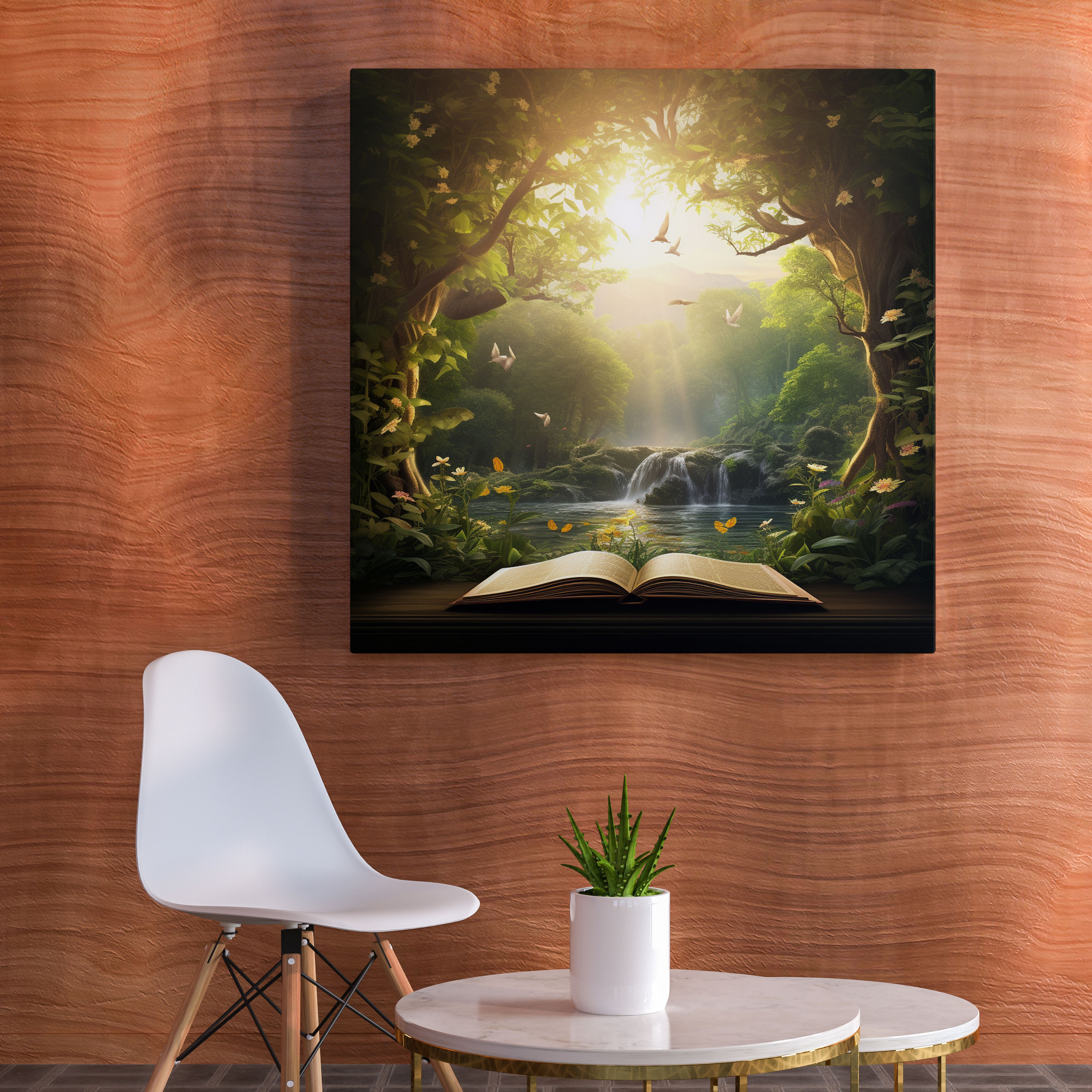 Holy Quran Canvas Print - Serene Nature Scene - Holy Quran, Canvas Print, Holy Quran, Home Decoration