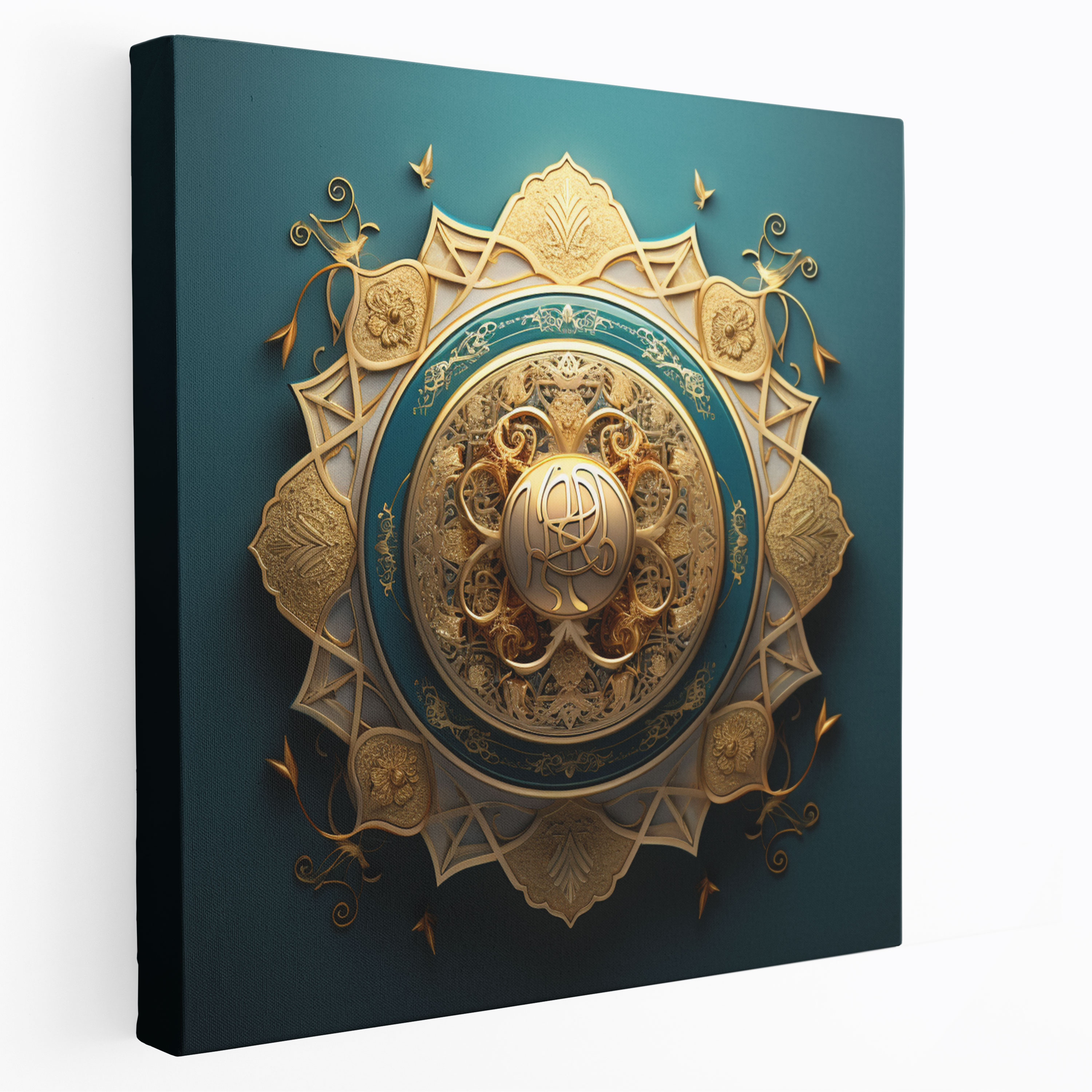 Holy Quran Wall Decoration - Modern Islamic Typography - Holy Quran, Home Decoration, Modern Islamic Typography, Canvas