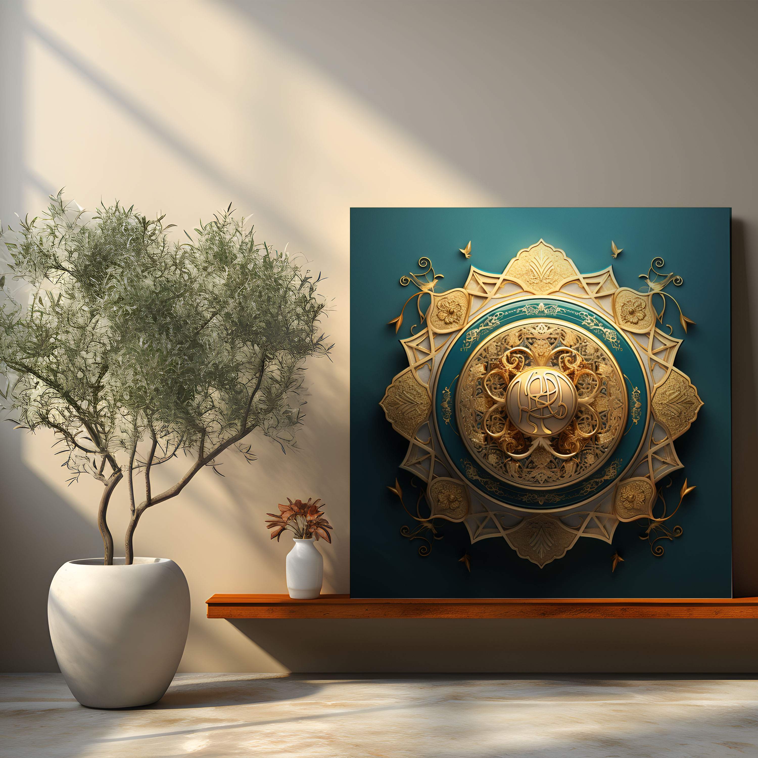 Holy Quran Wall Decoration - Modern Islamic Typography - Holy Quran, Home Decoration, Modern Islamic Typography, Canvas