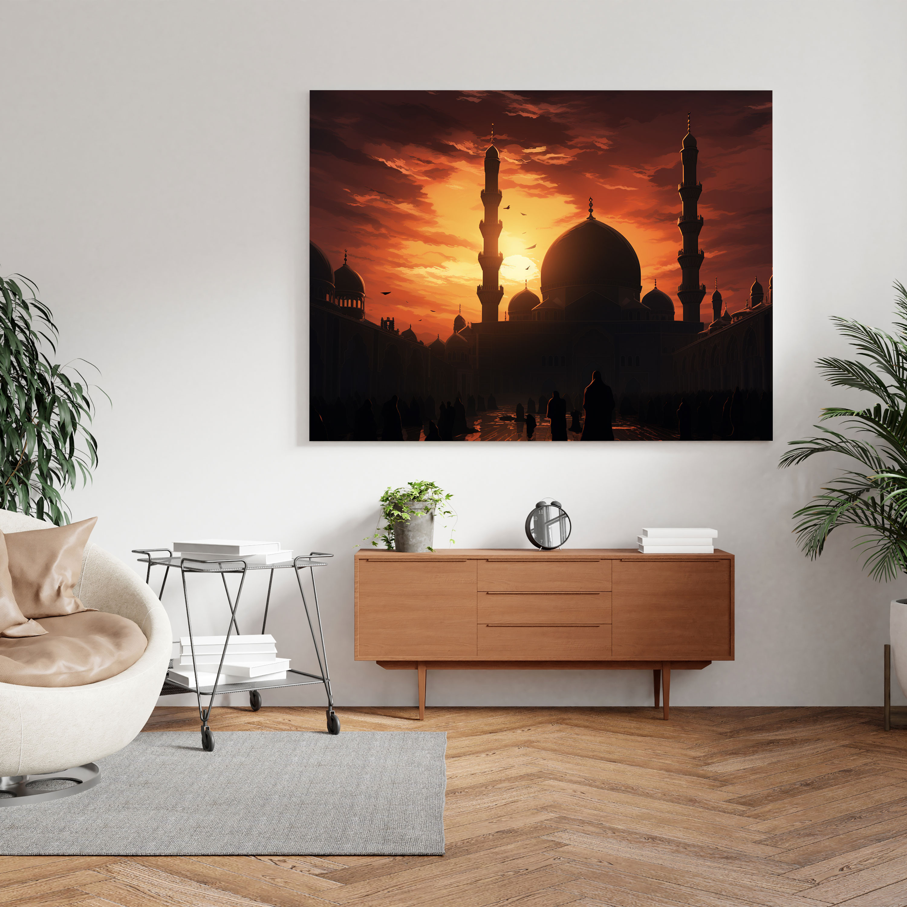 Majestic Mosque Canvas Print - Holy Quran, Holy Quran, Canvas Print, Canvas