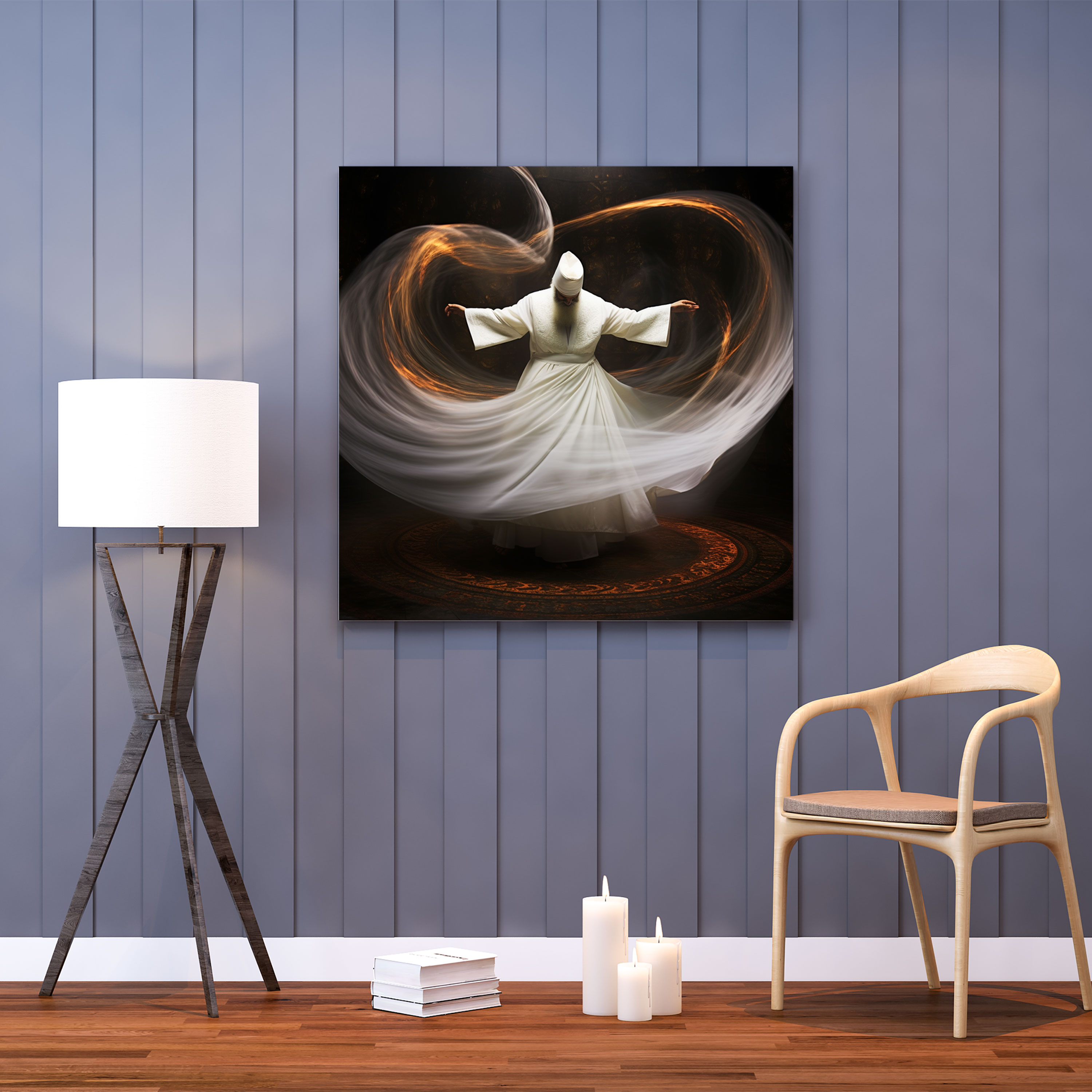 Whirling Dervish Canvas Print - Holy Quran, Grace, Canvas, Canvas Print