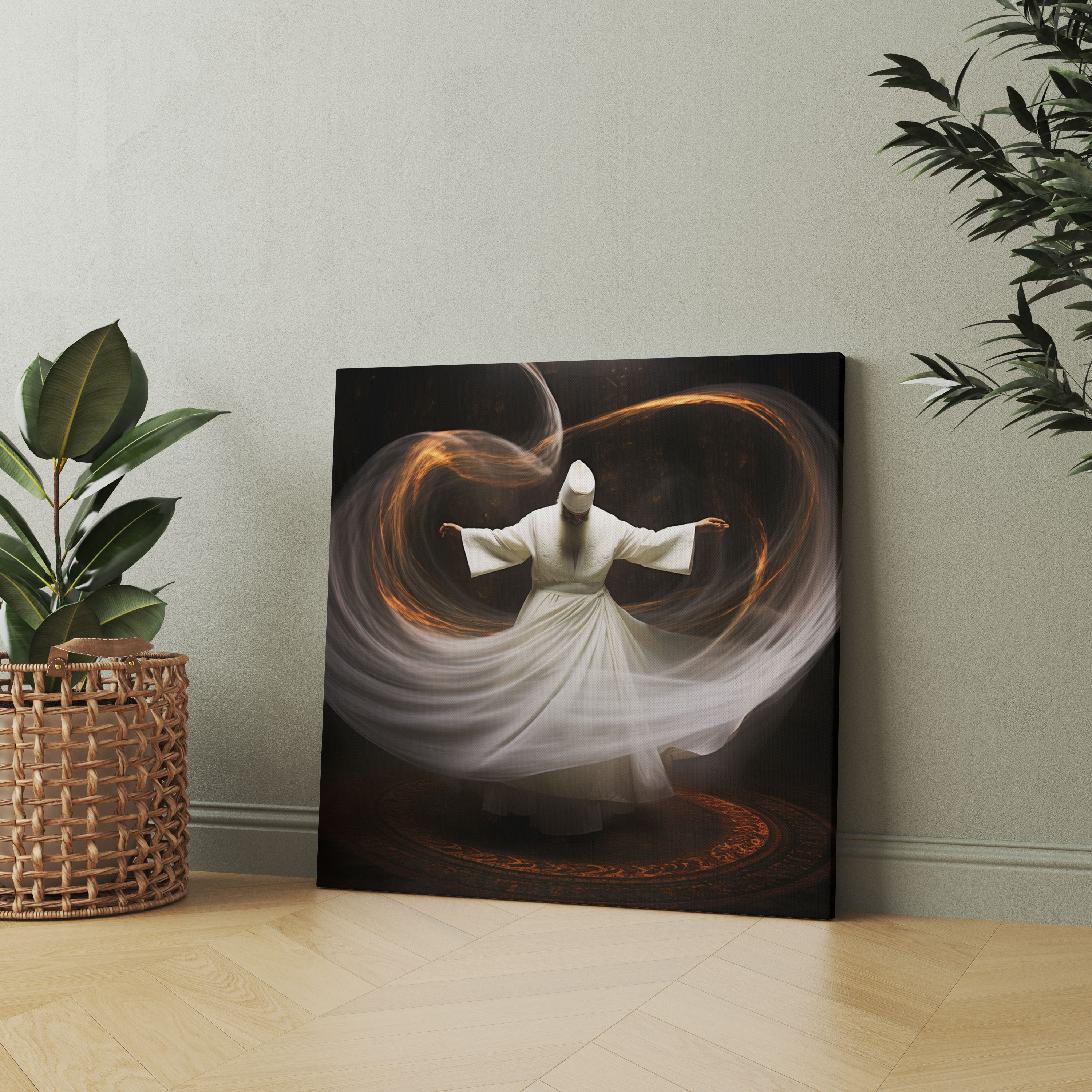 Whirling Dervish Canvas Print - Holy Quran, Grace, Canvas, Canvas Print