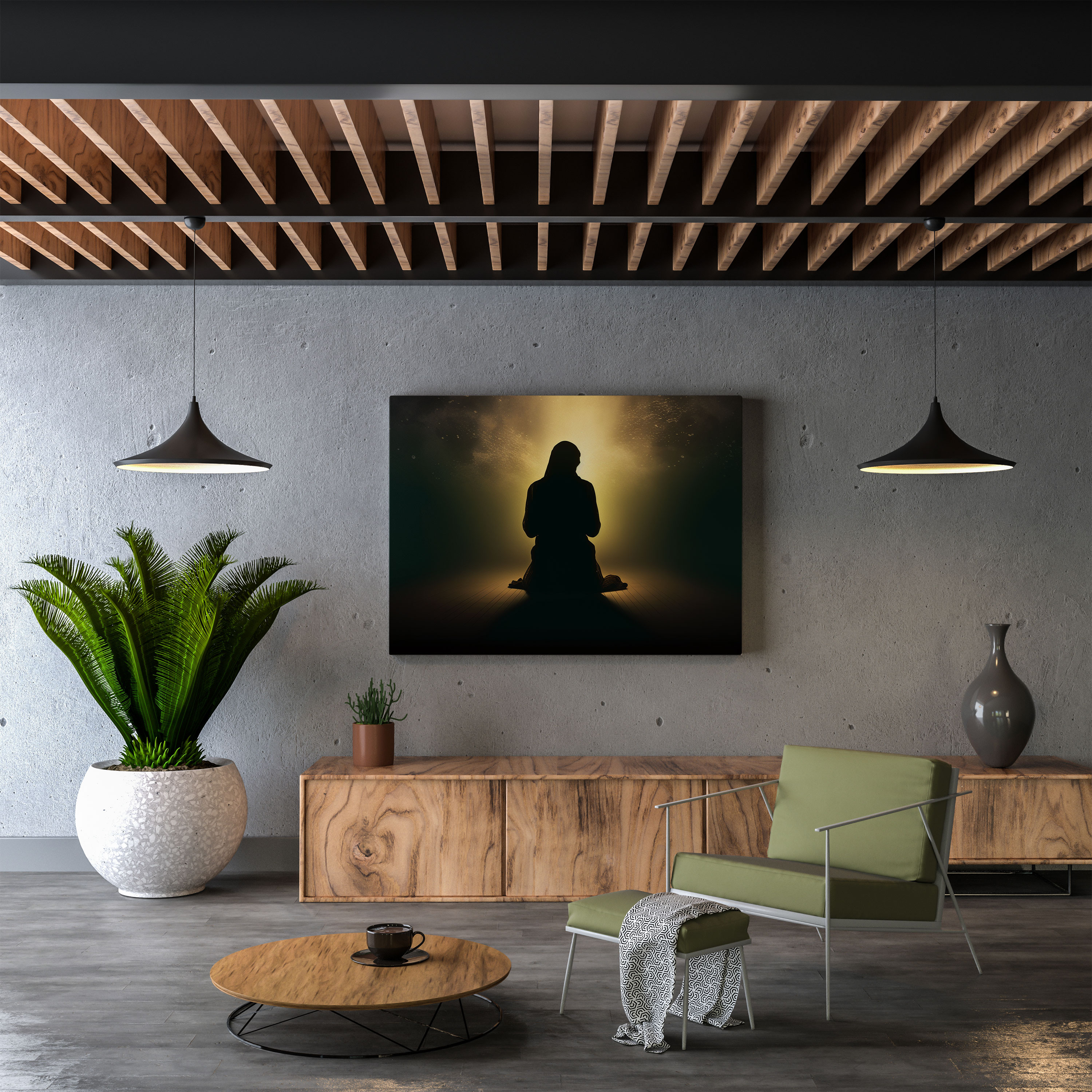 Praying Person Canvas Print - Holy Quran, Impact, Praying Person, Canvas